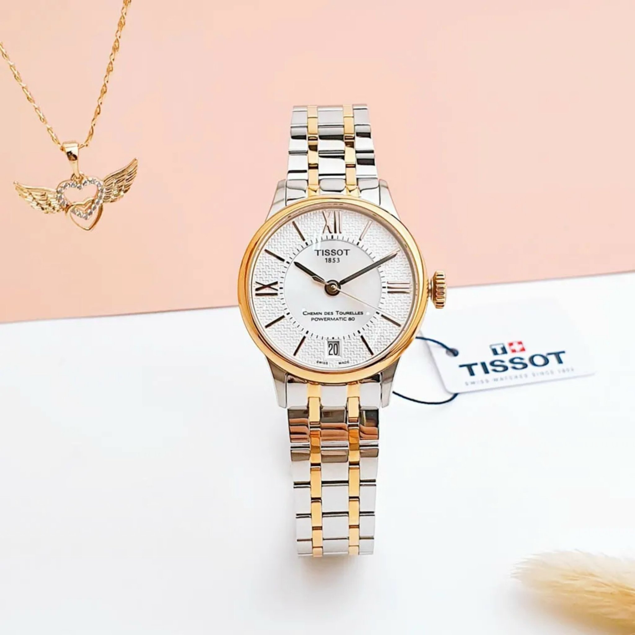 (ĐỒNG HỒ NỮ) TISSOT CHEMIN DES TOURELLES T099.207.22.118.01 (T0992072211801) TONE DEMI ROSE GOLD 32mm
