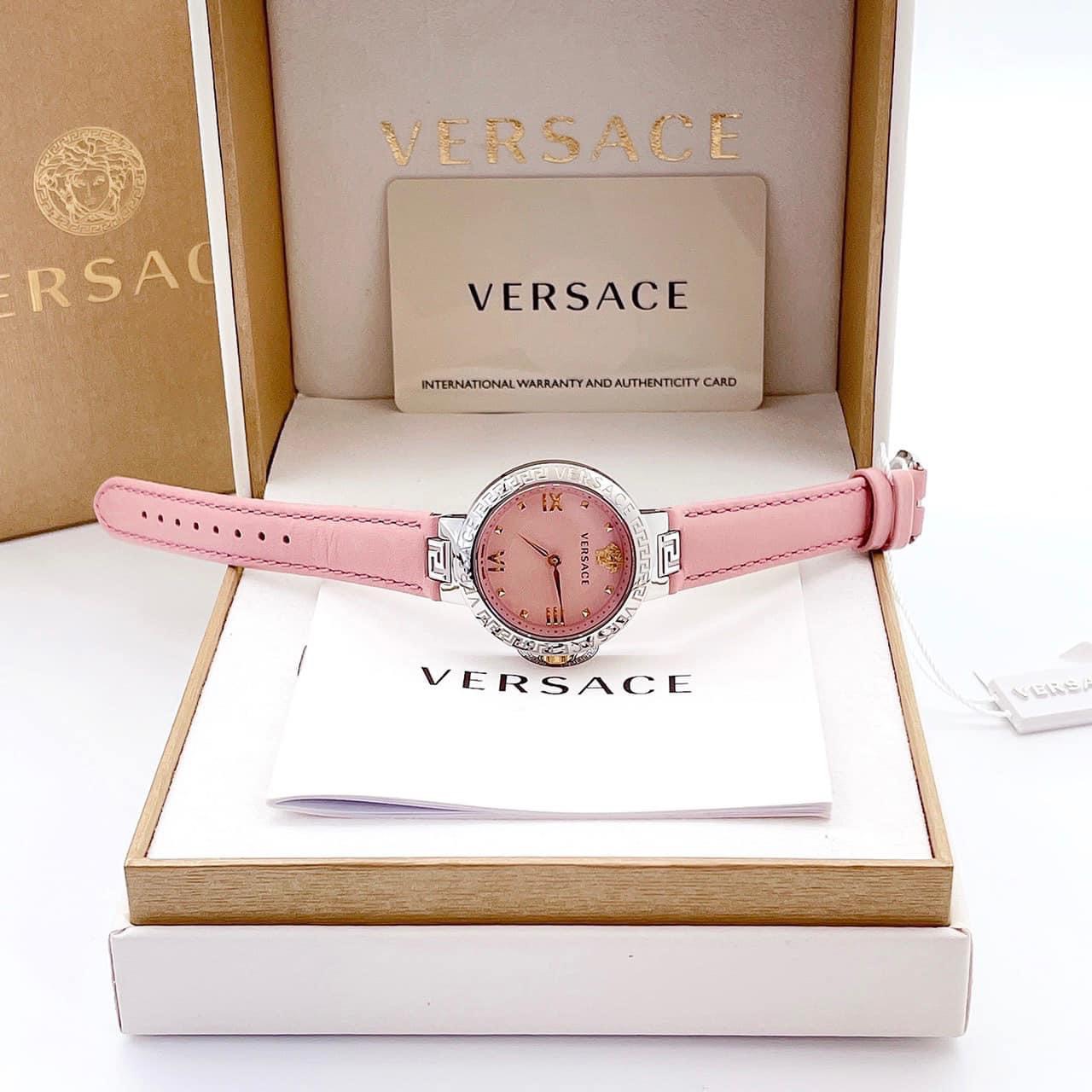 Ảnh 3 của (ĐỒNG HỒ NỮ) Versace Greca Lady Quartz Pink Dial Ladies Watch VE2K00121, 36MM