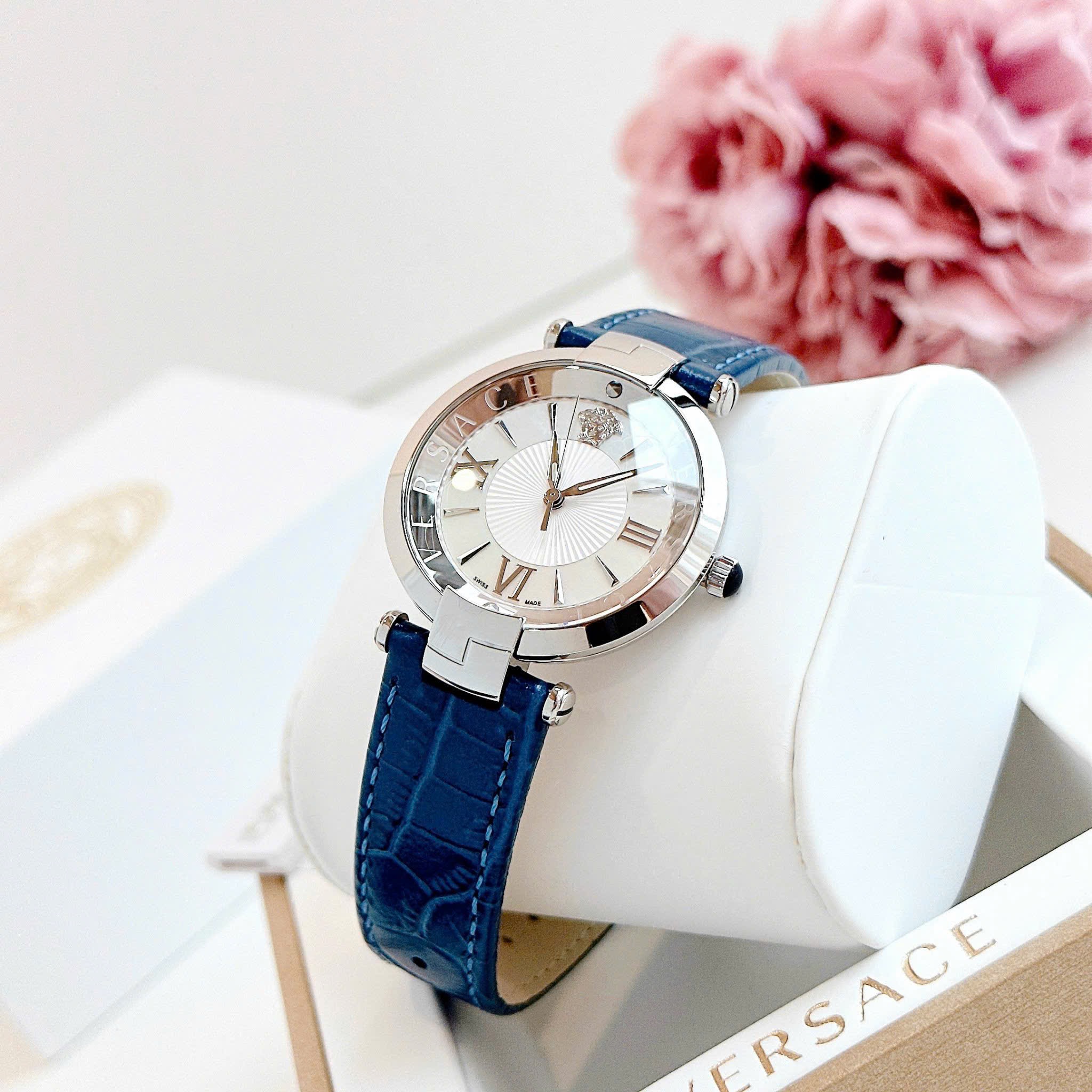 Ảnh 2 của (ĐỒNG HỒ NỮ) Versace VAI010016 Revive Mop Silver Dial 35mm