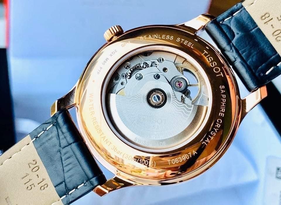 Ảnh 5 của (ĐỒNG HỒ NAM) (New) TISSOT TRADITION POWERMATIC 80 OPEN HEART T063.907.36.068.00 (T0639073606800) 40mm