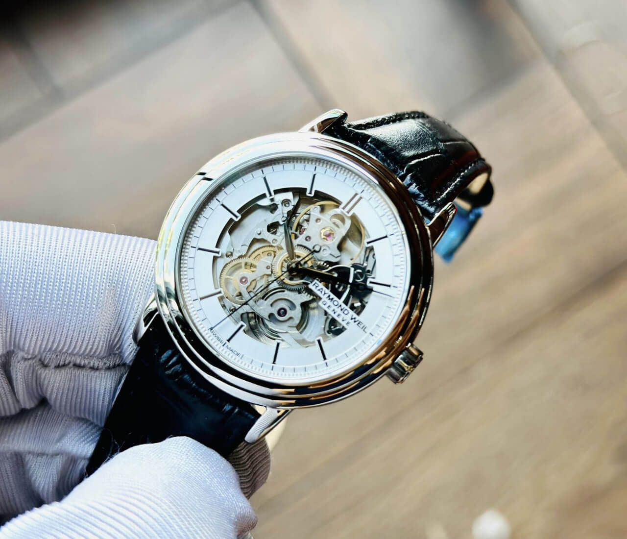 (ĐỒNG HỒ NAM) (New) Raymond Weil Skeleton Maestro Automatic 2815-STC-65001 ( 2815STC65001 )