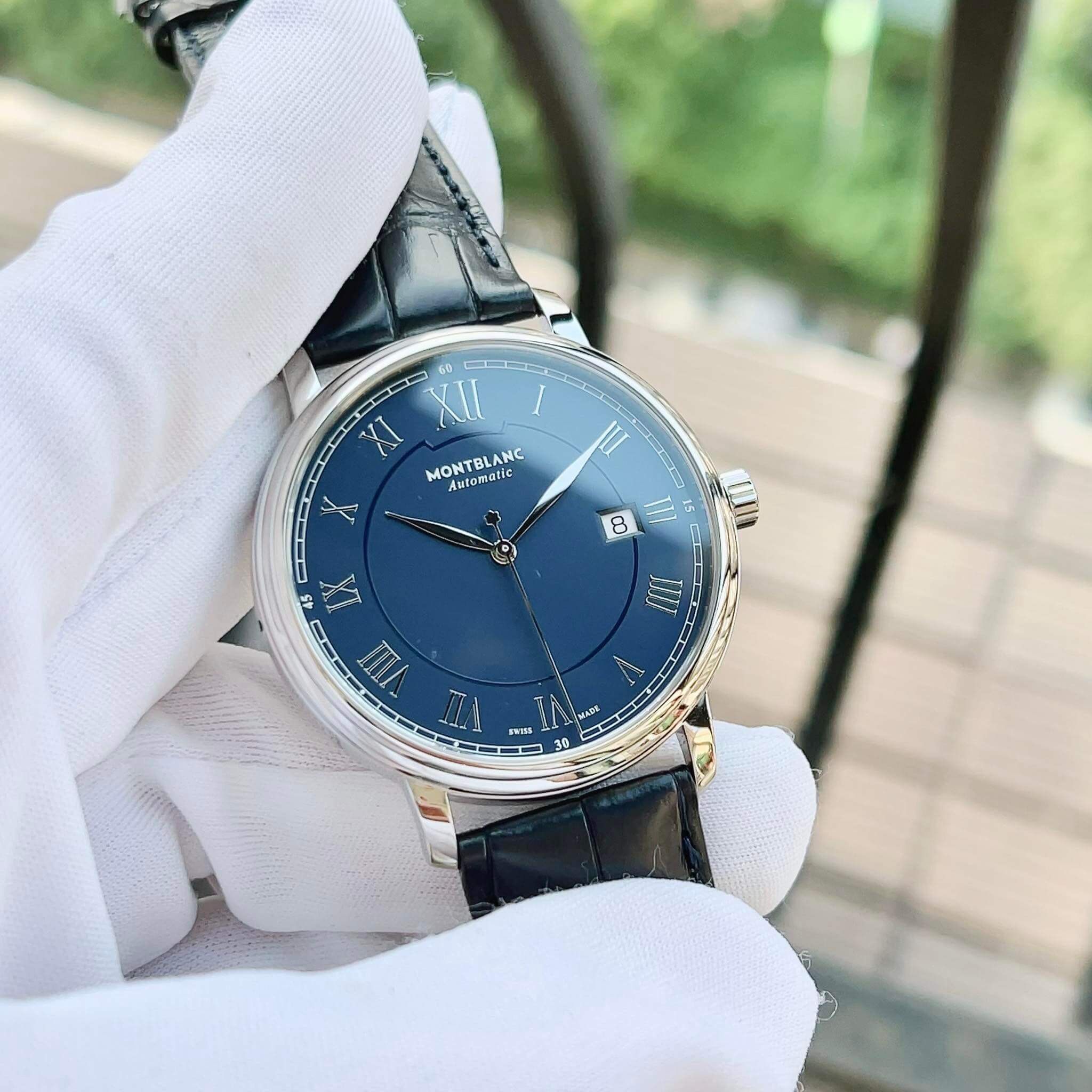 Ảnh 5 của Montblanc Tradition Automatic Blue Dial Men Watch 117829