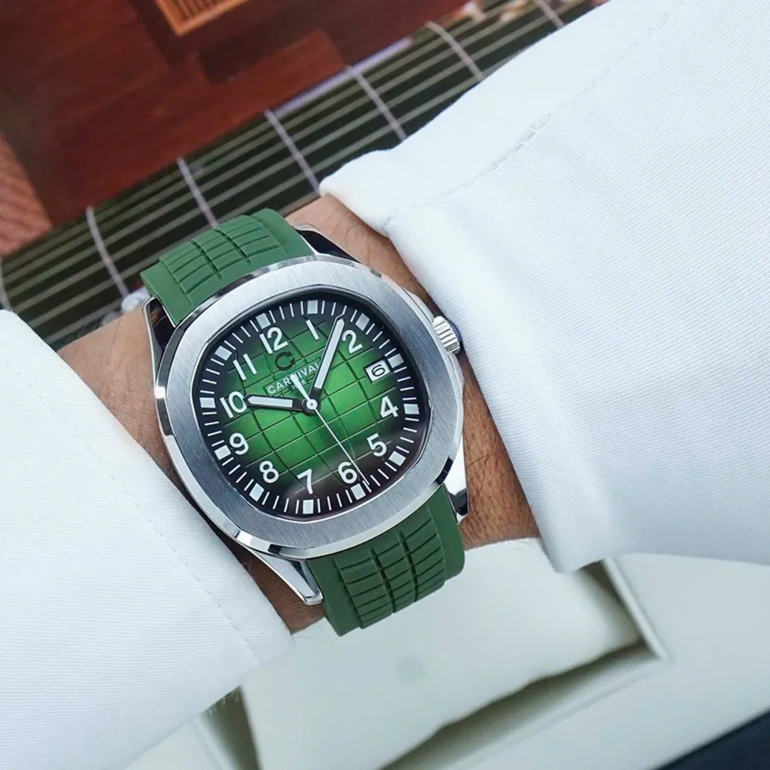 Ảnh 5 của (ĐỒNG HỒ NAM) Carnival 8130G-VT-DCS-XL ( 8130GVTDCSXL ) (New 2024) Automatic 40mm