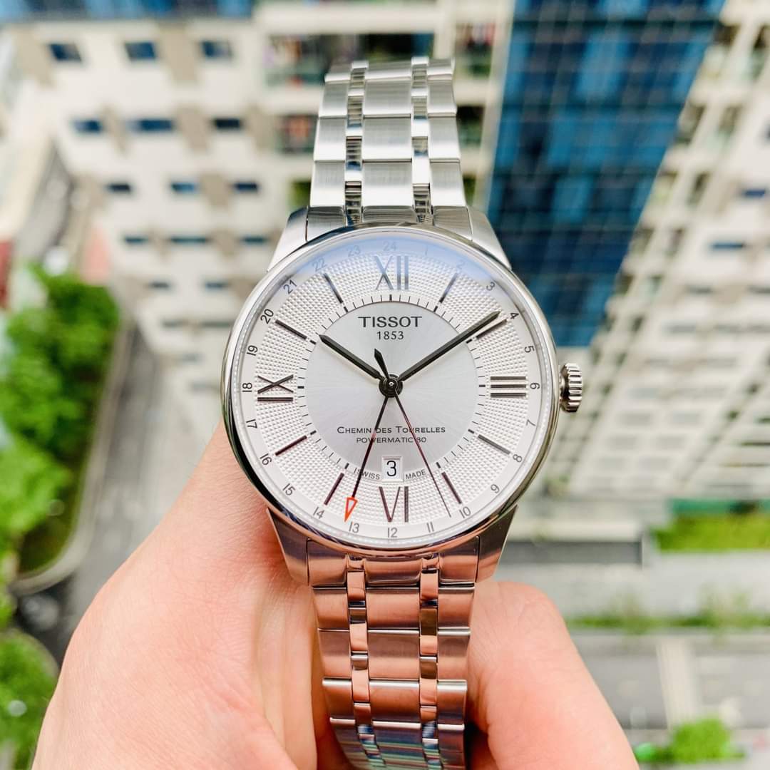 Ảnh 2 của (ĐỒNG HỒ NAM) TISSOT CHEMIN DES TOURELLES POWERMATIC 80 GMT T099.429.11.038.00 (T0994291103800) 42mm