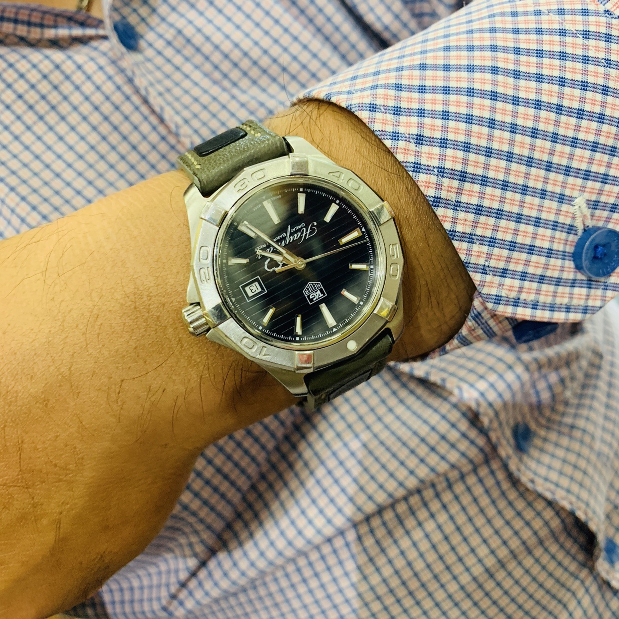 Ảnh 6 của Tag Heuer Aquaracer WAP2010 41mm lướt 95% LIMITED XANH NAVY