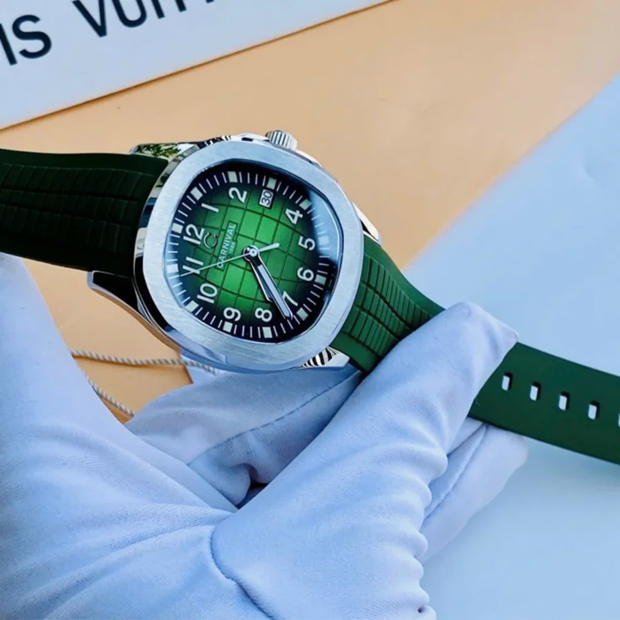 Ảnh 3 của (ĐỒNG HỒ NAM) Carnival 8130G-VT-DCS-XL ( 8130GVTDCSXL ) (New 2024) Automatic 40mm