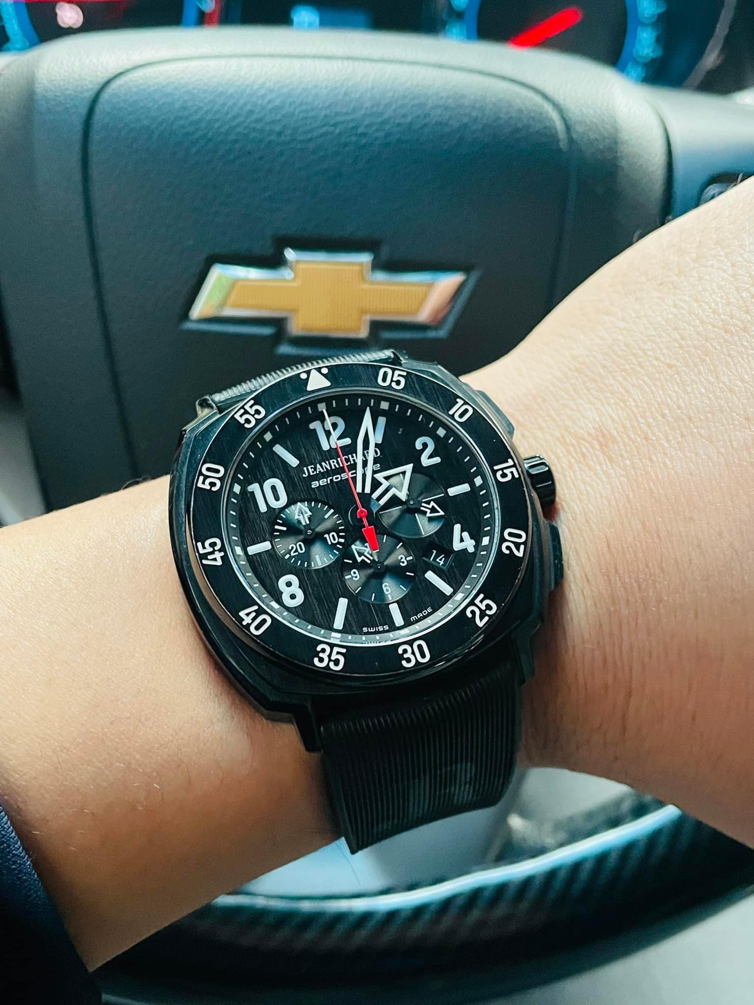 Ảnh 4 của [Deal Lướt]ĐỒNG HỒ  Jean Richard Aeroscope Chronograph 60650 TITANIUM (siêu nhẹ)