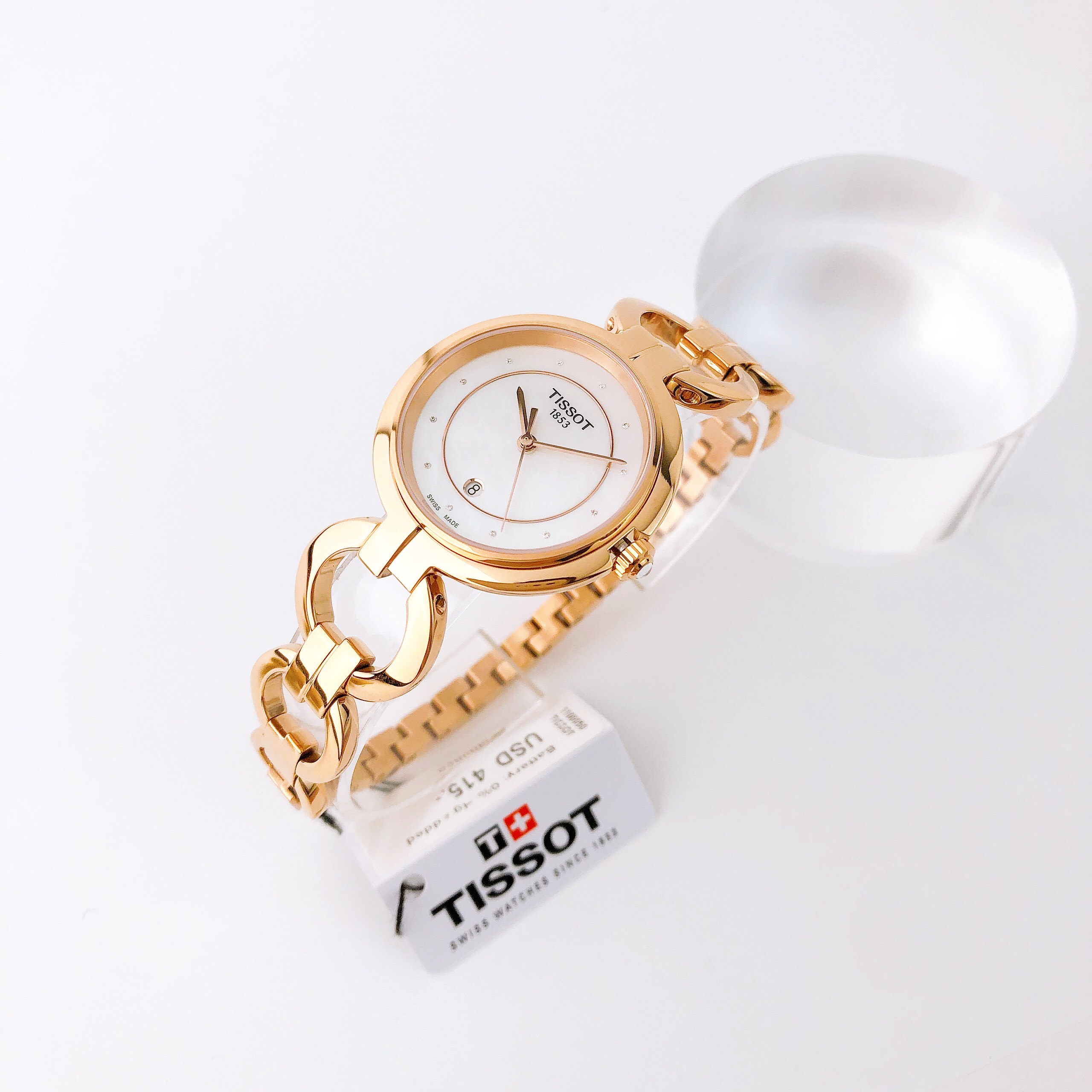 Ảnh 3 của ĐỒNG HỒ NỮ TISSOT Flamingo T094.210.33.116.01 Diamond Watch 26mm