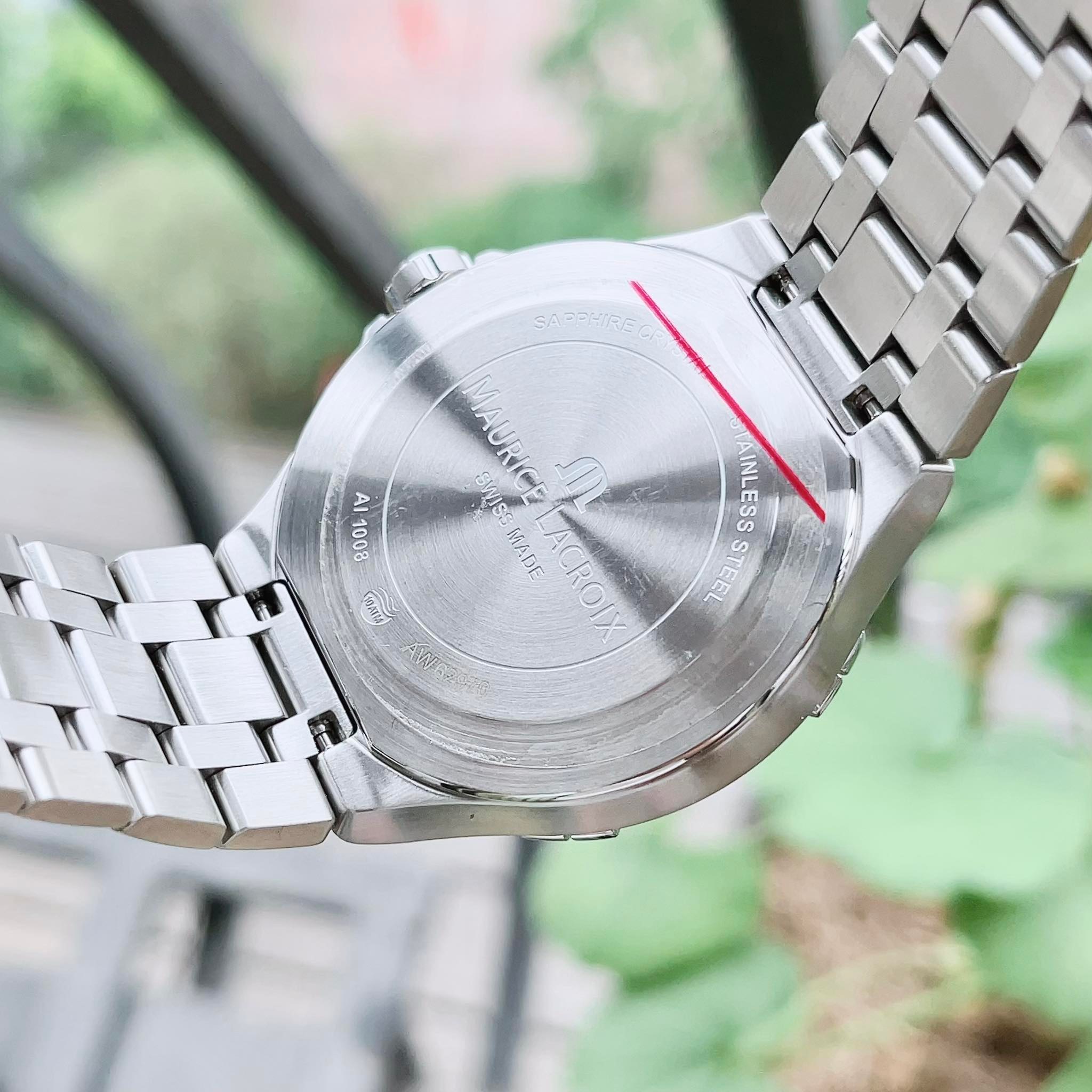 Ảnh 8 của (ĐỒNG HỒ NAM) (New) Maurice Lacroix Aikon Quartz AI1008-SD502-130-1 (AI1008SD5021301) 42mm