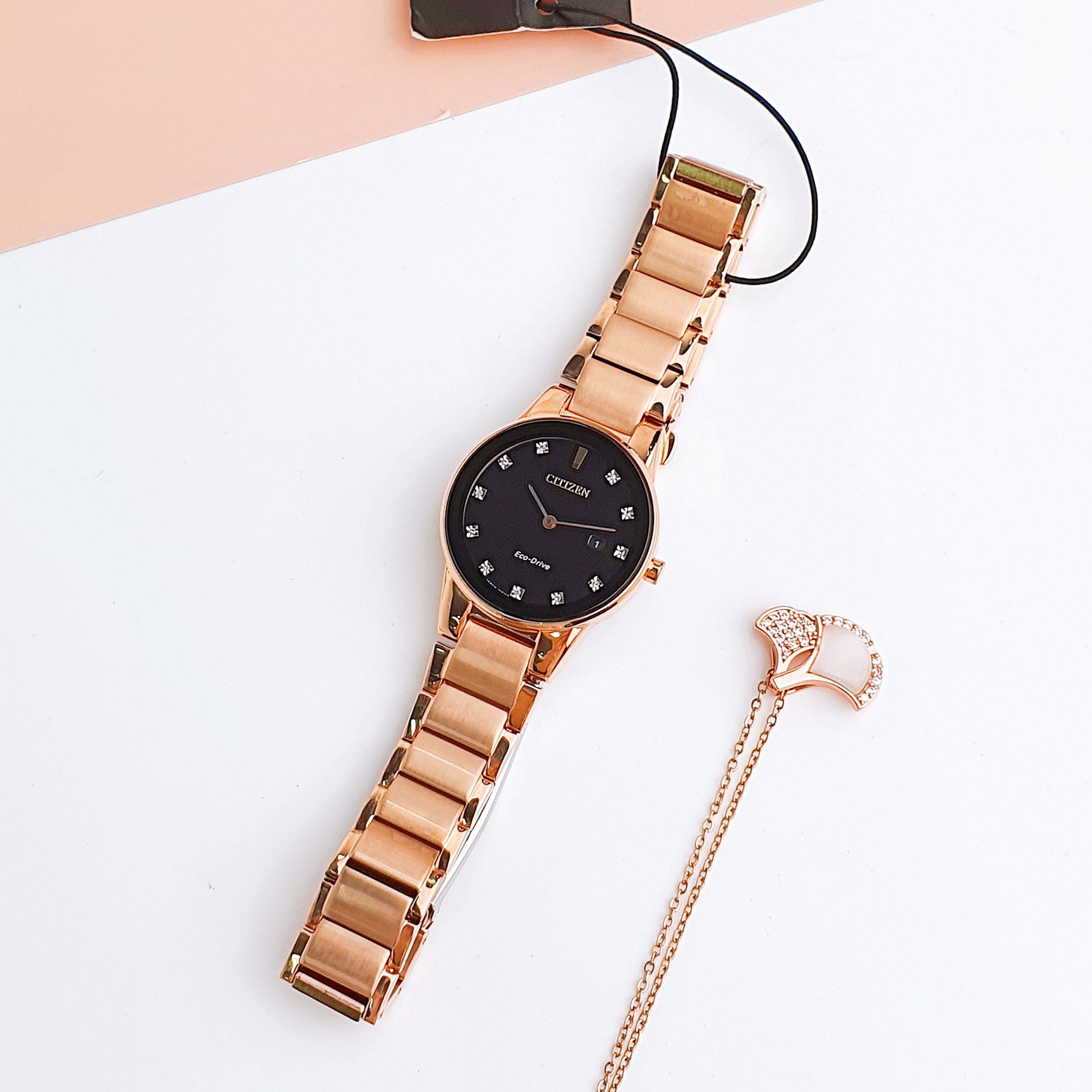 Ảnh 3 của (ĐỒNG HỒ NỮ) Citizen GA1058-59Q Axiom Black Diamond Watch