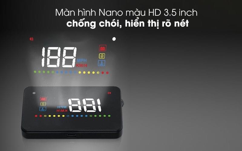 HUD A200 Báo Tốc Độ (cổng OBD2)