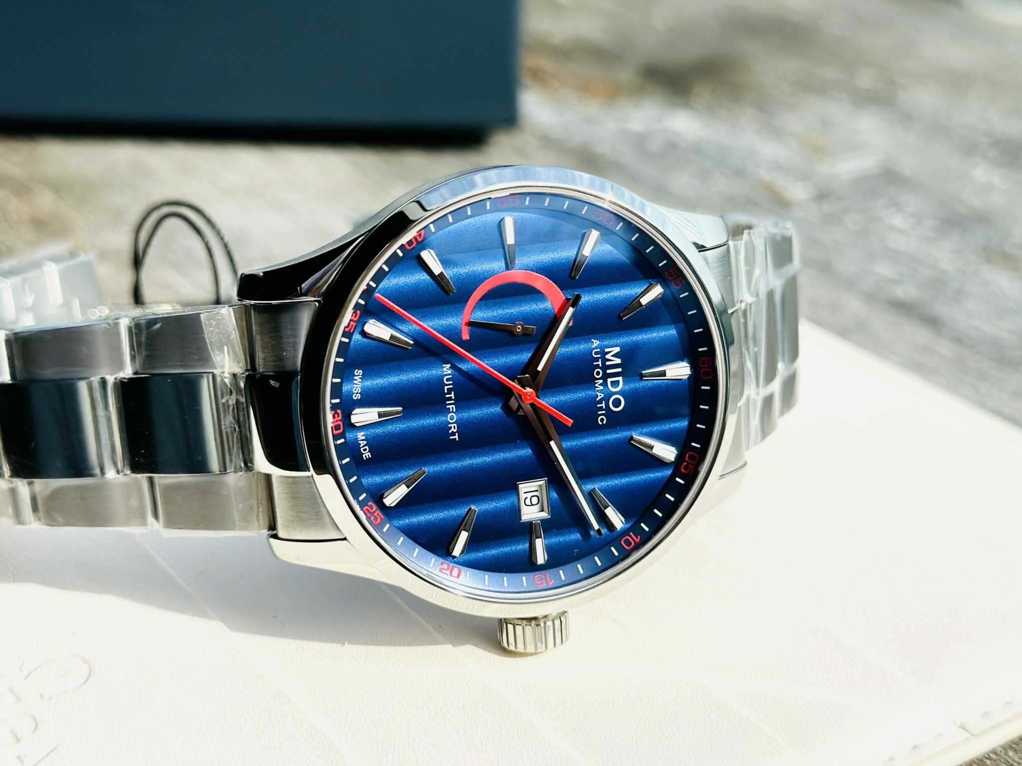 Ảnh 3 của (ĐỒNG HỒ NAM) Mido Automatic M038.424.11.041.00 M0384241104100 Multifort Power Reserve Blue 42mm