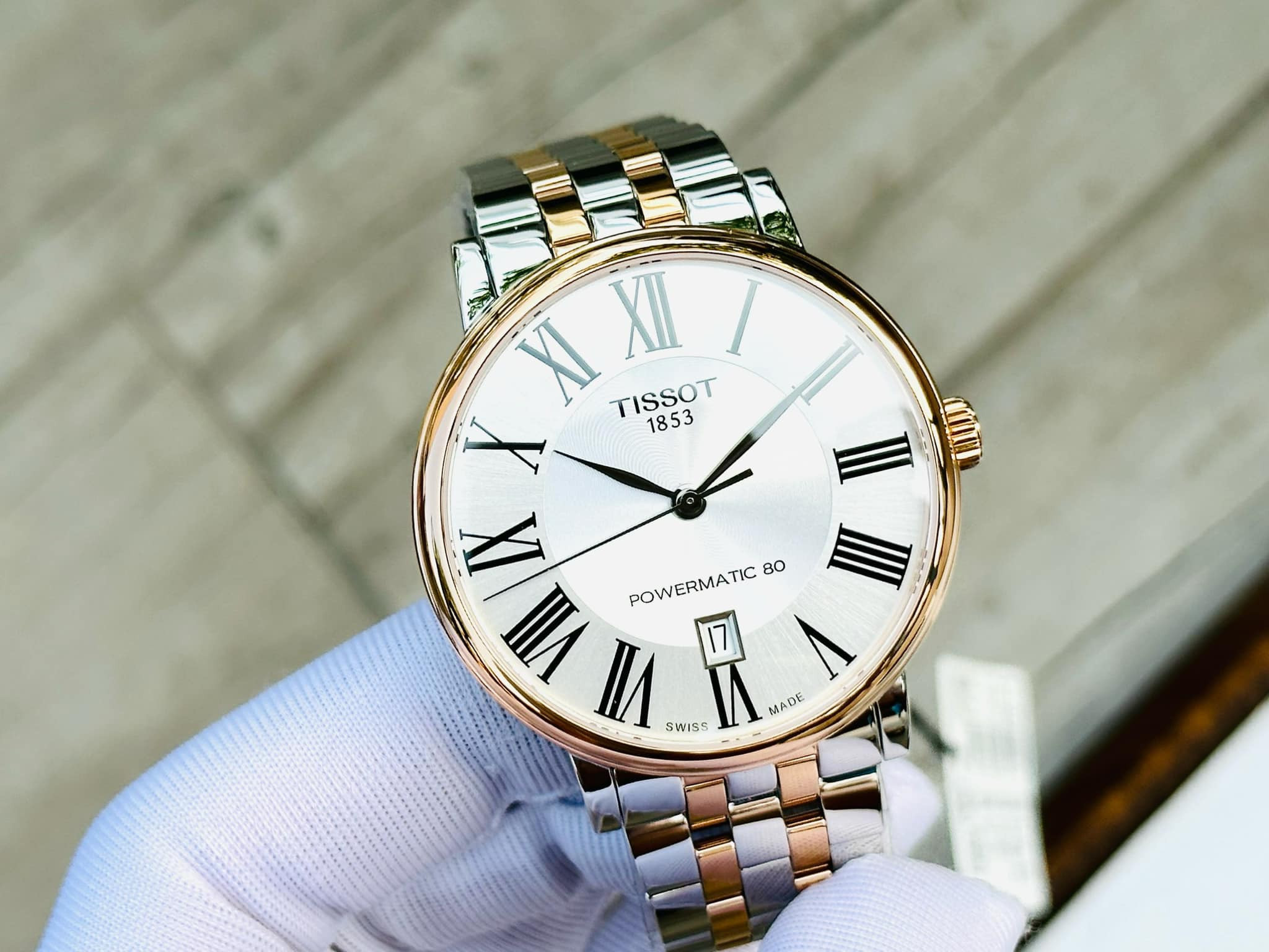 Ảnh 2 của (NEW) (ĐỒNG HỒ NAM) Tissot Automatic T122.407.22.033.00 Carson Premium Powermatic (  T1224072203300 ) 40mm