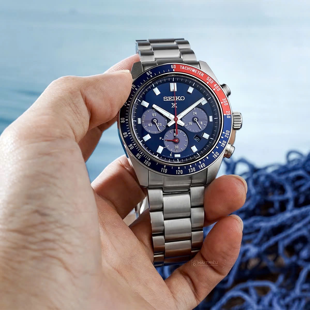 Ảnh 2 của (ĐỒNG HỒ NAM) Seiko Solar Prospex SSC913P1 Chronograph Speedtimer