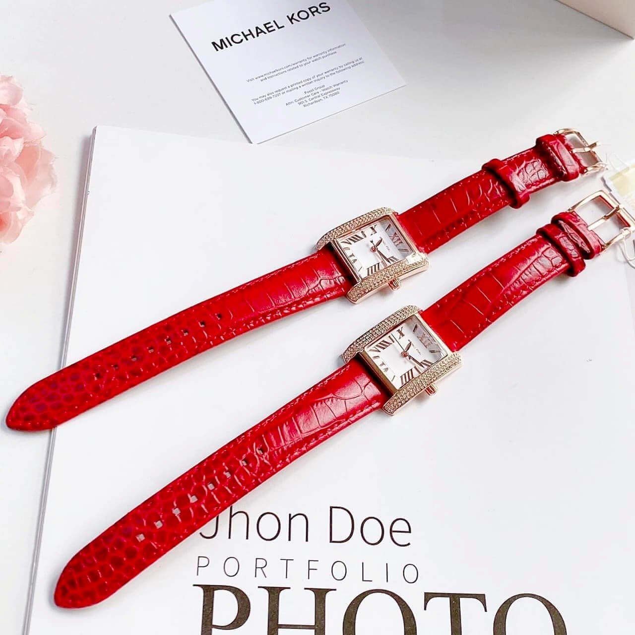 Ảnh 3 của ĐỒNG HỒ NỮ Michael Kors Emery Red Watch MK4689 ,33mm