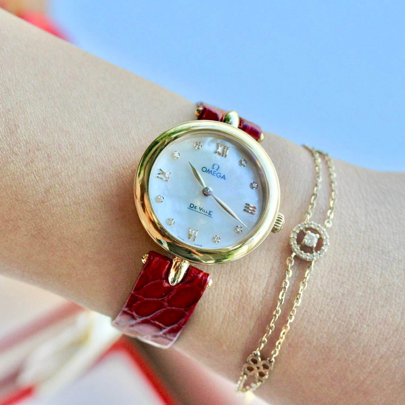 Ảnh 6 của (ĐỒNG HỒ NỮ) OMEGA DE VILLE PRESTIGE 424.53.27.60.55.001 42453276055001 28mm
