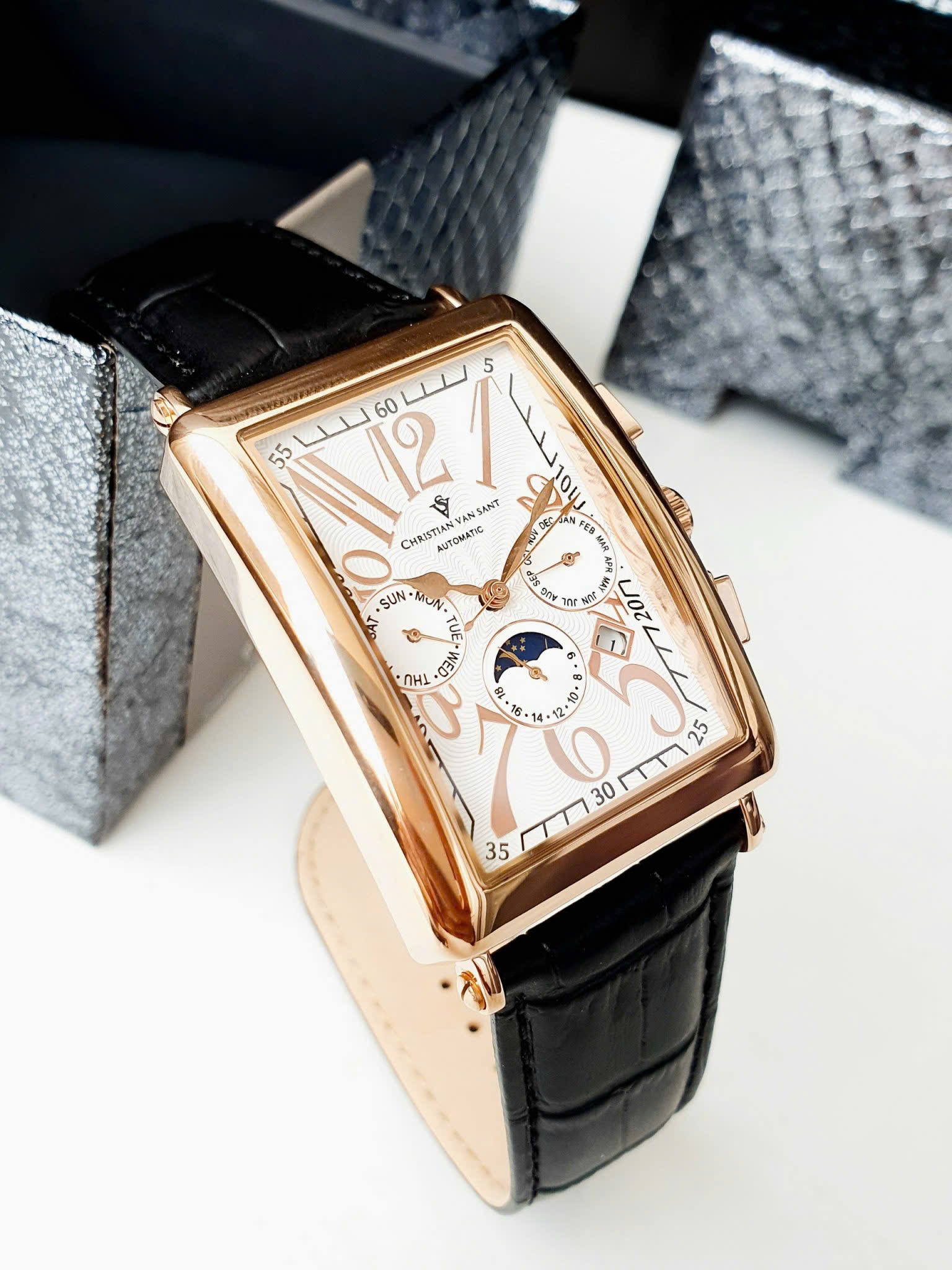 (ĐỒNG HỒ NAM ) CHRISTIAN VAN SANT Automatic Prodigy White Dial CV9140