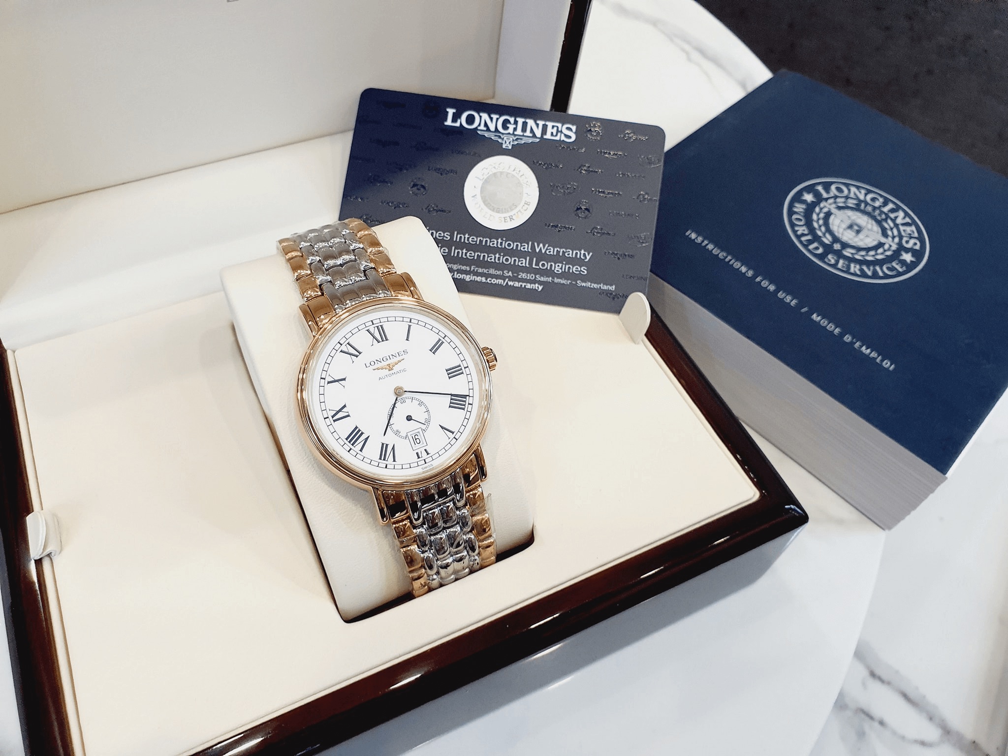 (ĐỒNG HỒ NAM) (NEW) Longines Presence L4.905.1.11.7 ( L49051117 )Mens Watch 40mm
