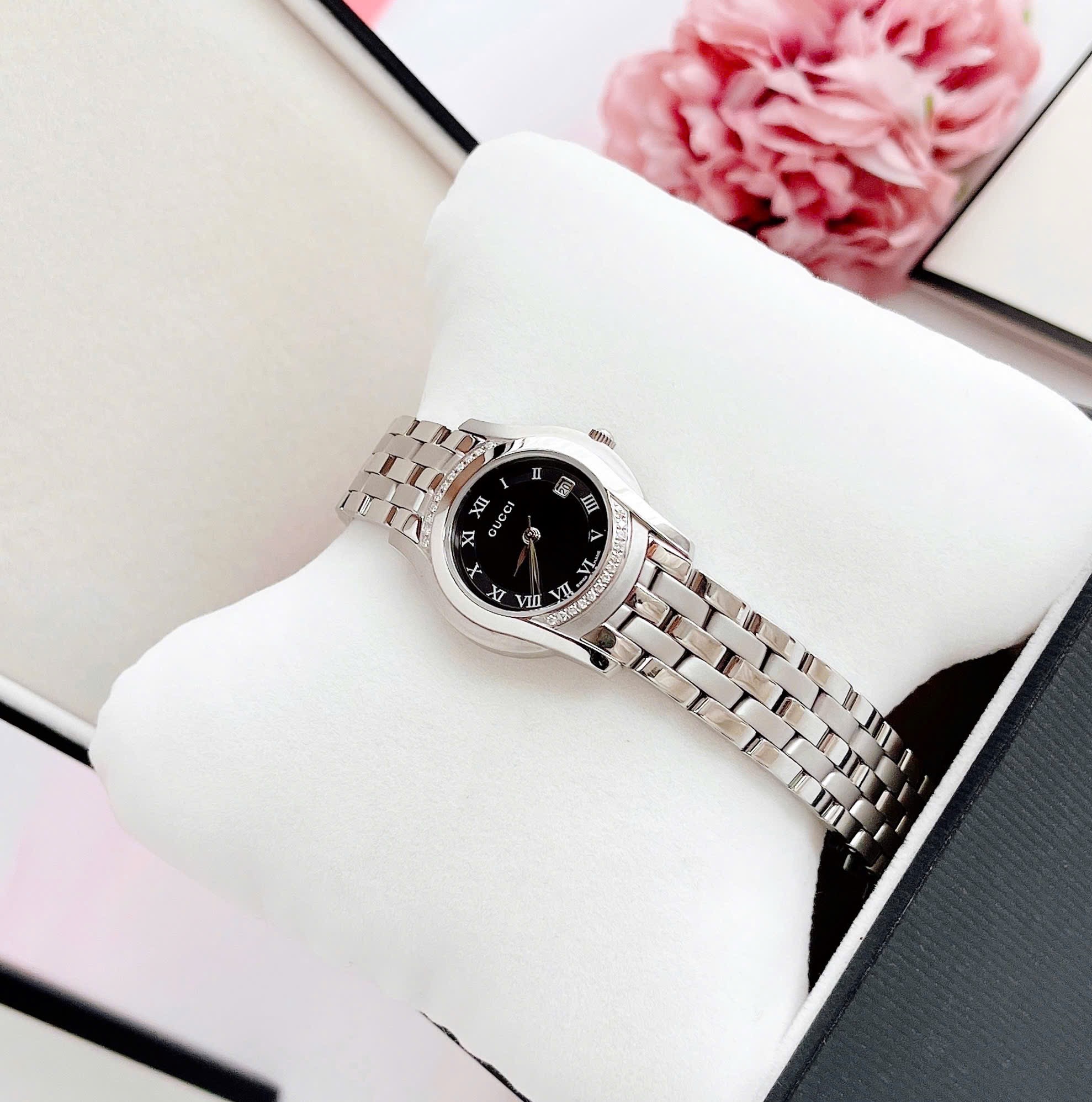 Ảnh 2 của (ĐỒNG HỒ NỮ) Gucci G Class Bezel with Diamond 5505L 5500L Women
