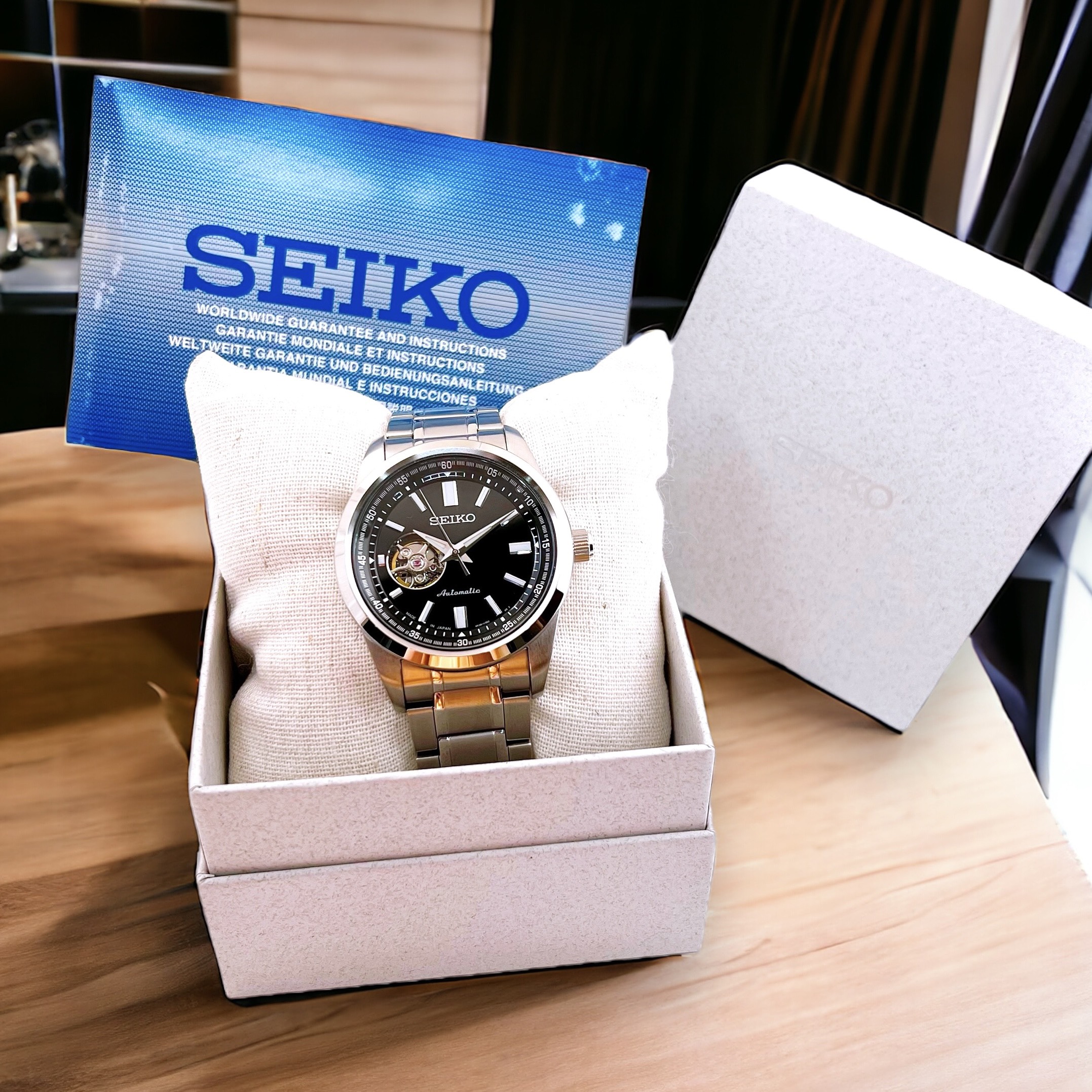 Ảnh 2 của (ĐỒNG HỒ NAM) Seiko Automatic Open Heart Size 42mm
