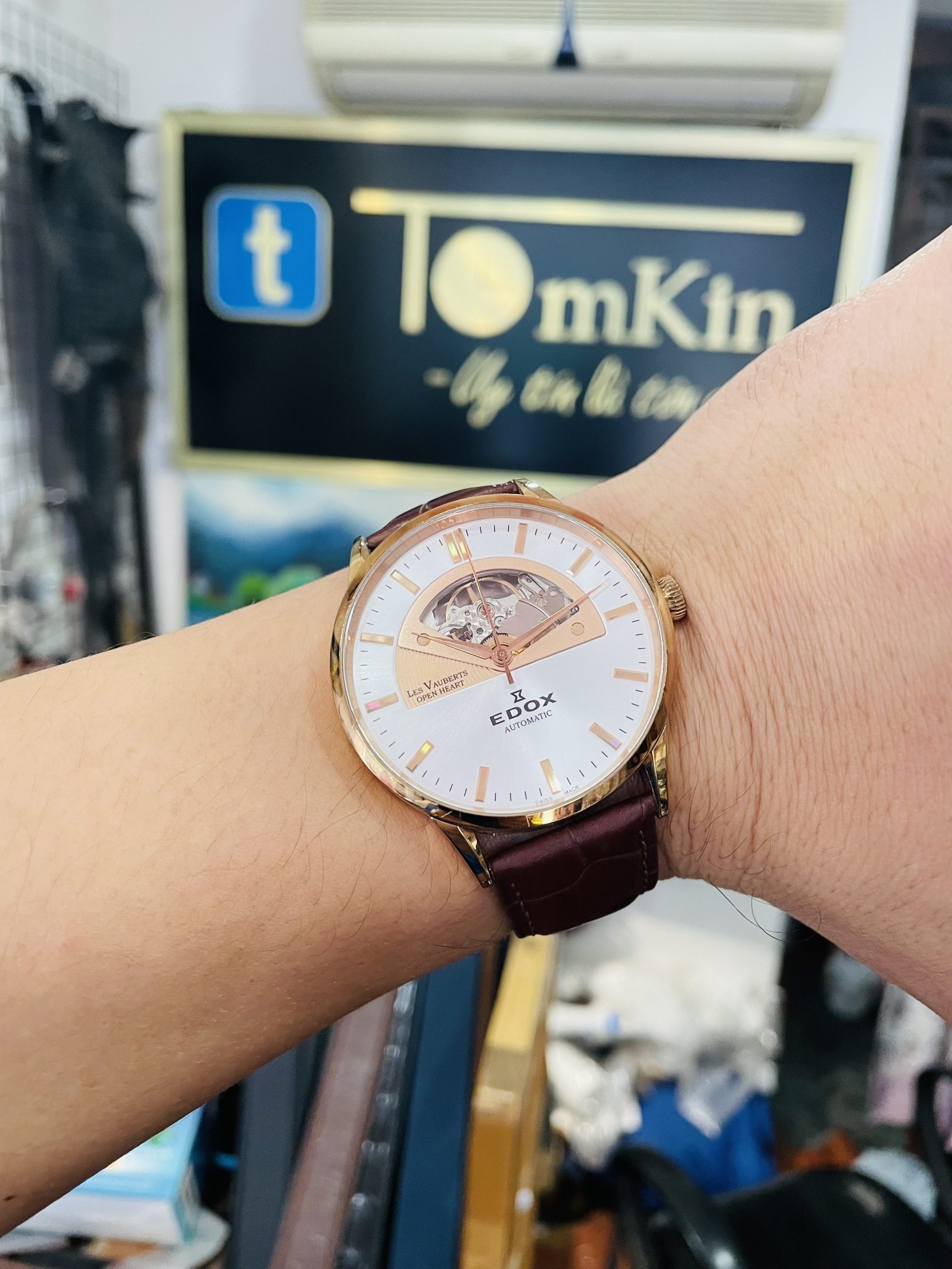(HÀNG LƯỚT) (ĐỒNG HỒ NAM) Edox 85014 37R AIR 43mm