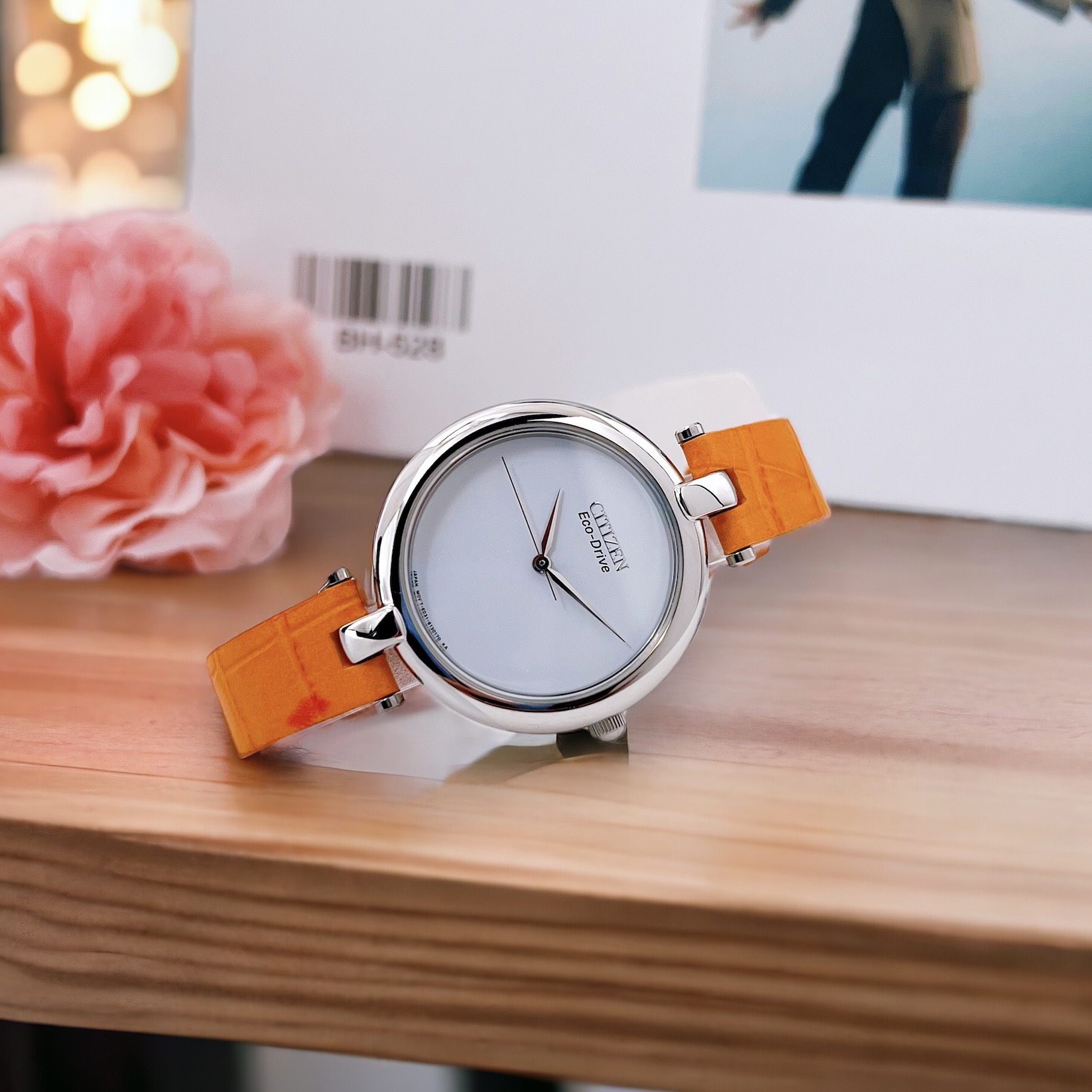 Ảnh 3 của (ĐỒNG HỒ NỮ) Citizen EM025001A EM0250-01A Silhouette Orange Watch 34mm