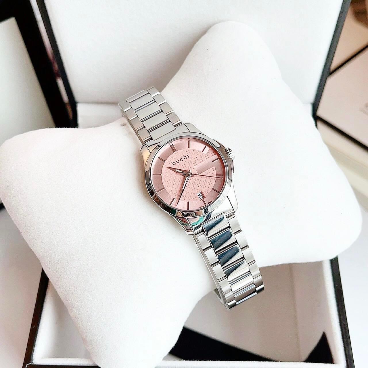 Ảnh 3 của (ĐỒNG HỒ NỮ) Gucci YA126524 G-Timeless Pink Watch 27mm