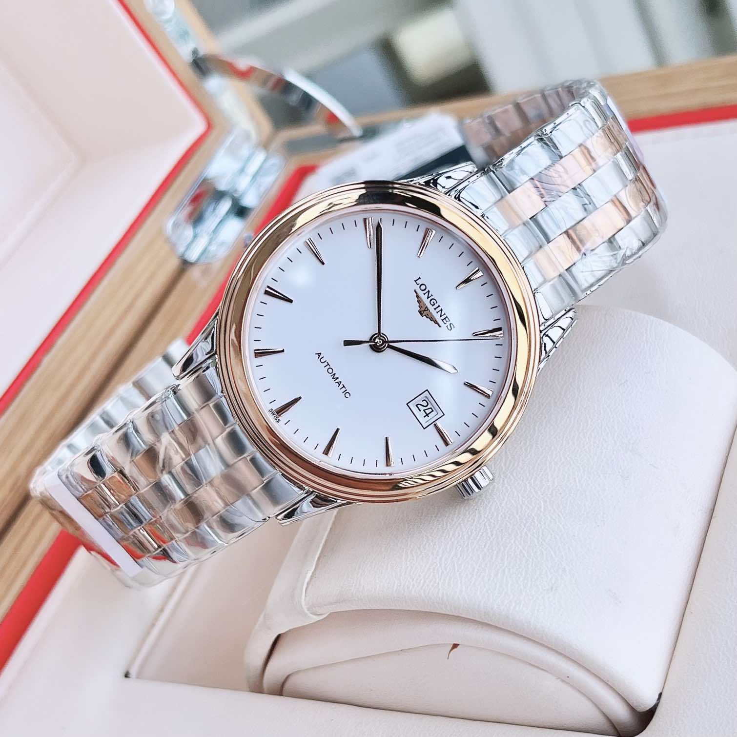 (ĐỒNG HỒ NAM) (NEW) Longines Flagship L4.874.3.92.7 L49843927 Watch 38.5mm