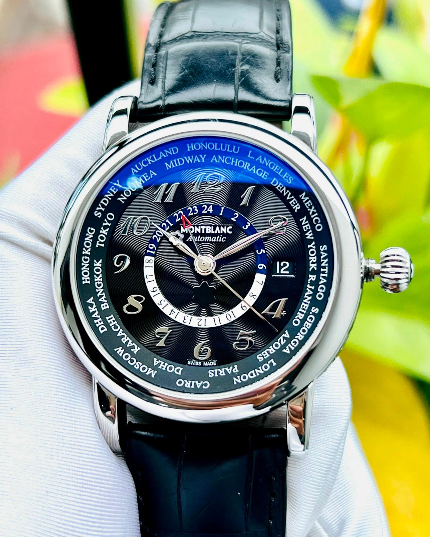 Ảnh 3 của [Deal Lướt] (Đồng hồ nam) Montblanc 106464 (used) - Star World-Time GMT Automatic