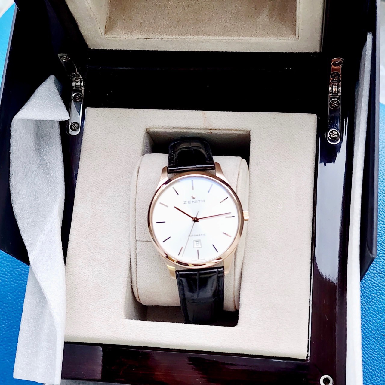 Ảnh 7 của [Deal Lướt] ĐỒNG HỒ NAM Zenith Elite Captain Port Royal Rose Gold 18.2020.3001 /01.C498 182020300101C498 40mm