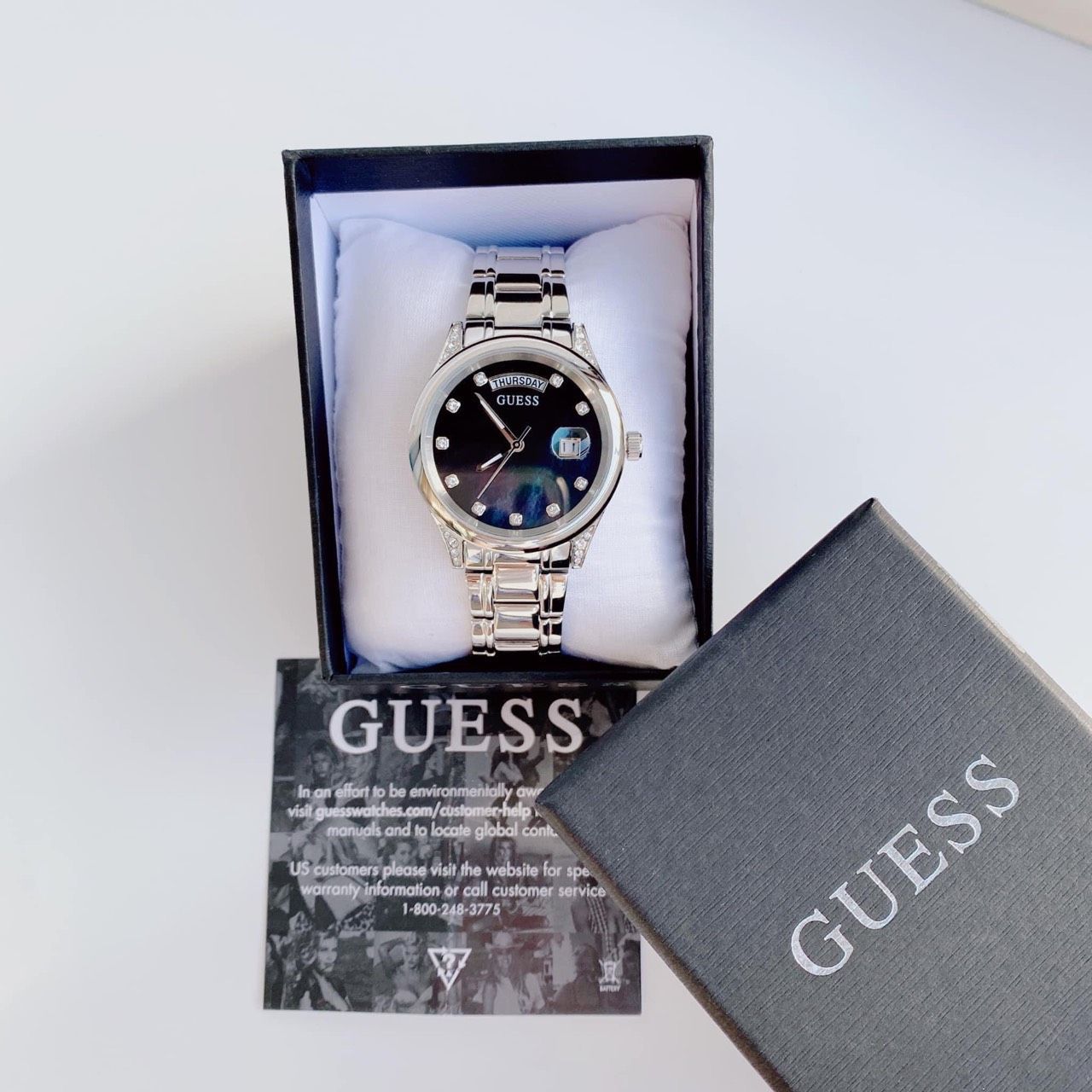 (ĐỒNG HỒ NỮ) Guess Quartz GW0047L1 Aura 36mm
