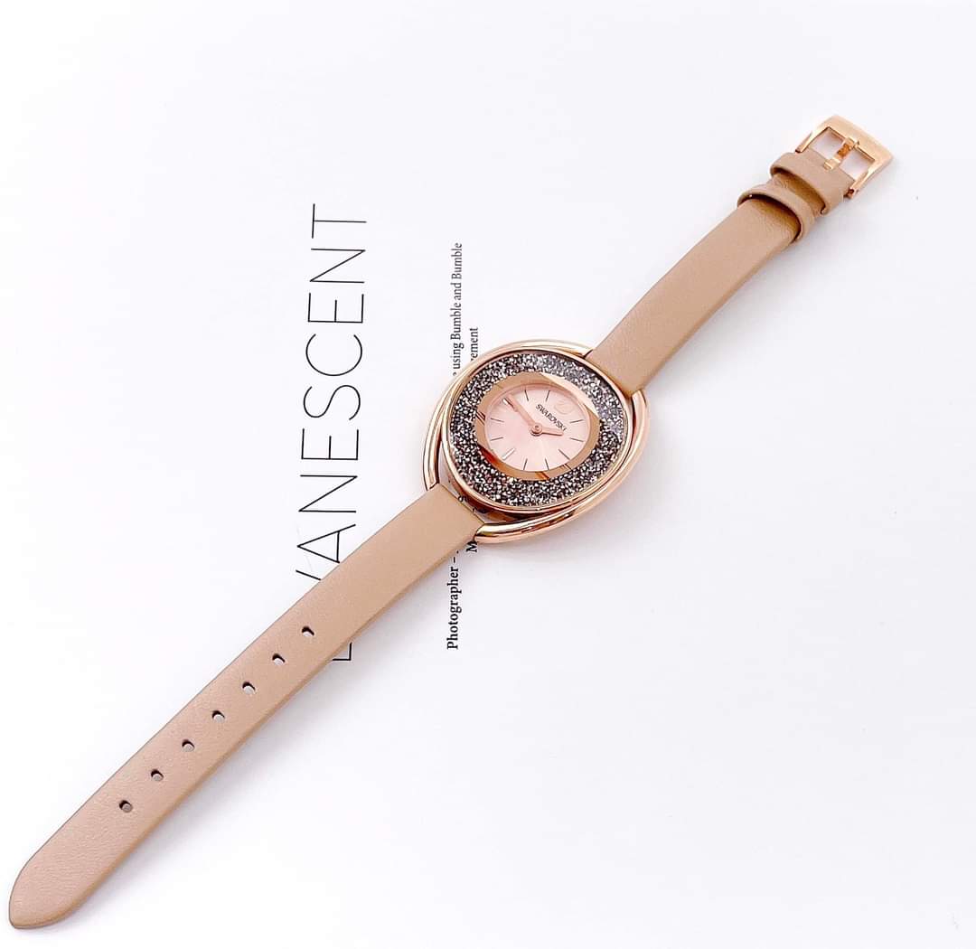 Ảnh 3 của (ĐỒNG HỒ NỮ) Swarovski Crystalline Oval Watch 5296319 37x43mm