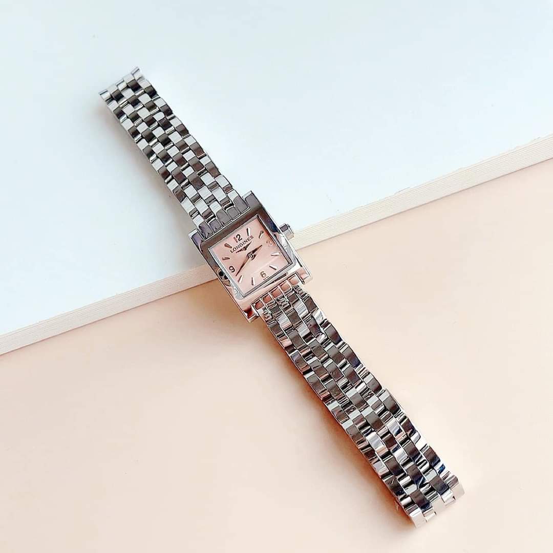 Ảnh 2 của (ĐỒNG HỒ NỮ) (New) LONGINES Dolce Vita Stainless Steel Pink Dial Women's Watch L51614966 (L5.161.4.96.6 )18x24mm