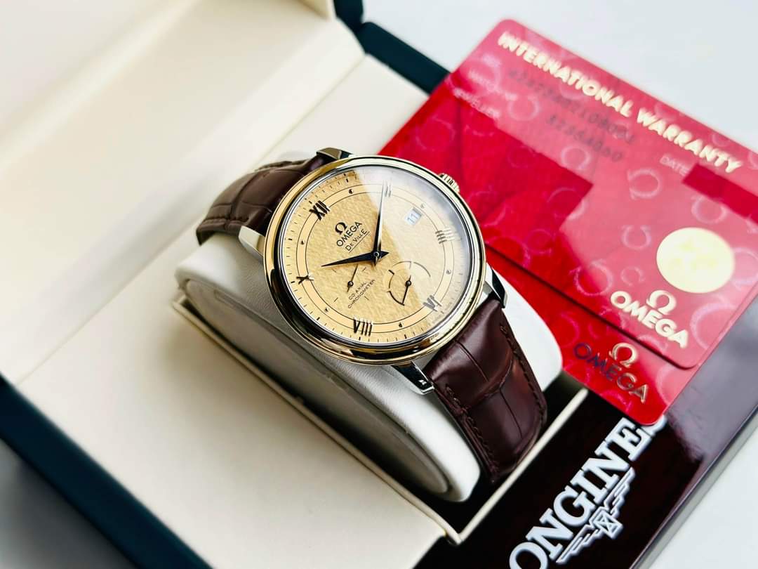Ảnh 5 của (ĐỒNG HỒ NAM) (New) OMEGA DEVILLE PRESTIGE CO-AXIAL POWER RESERVE 424.23.40.21.08.001 42423402108001 39.5mm