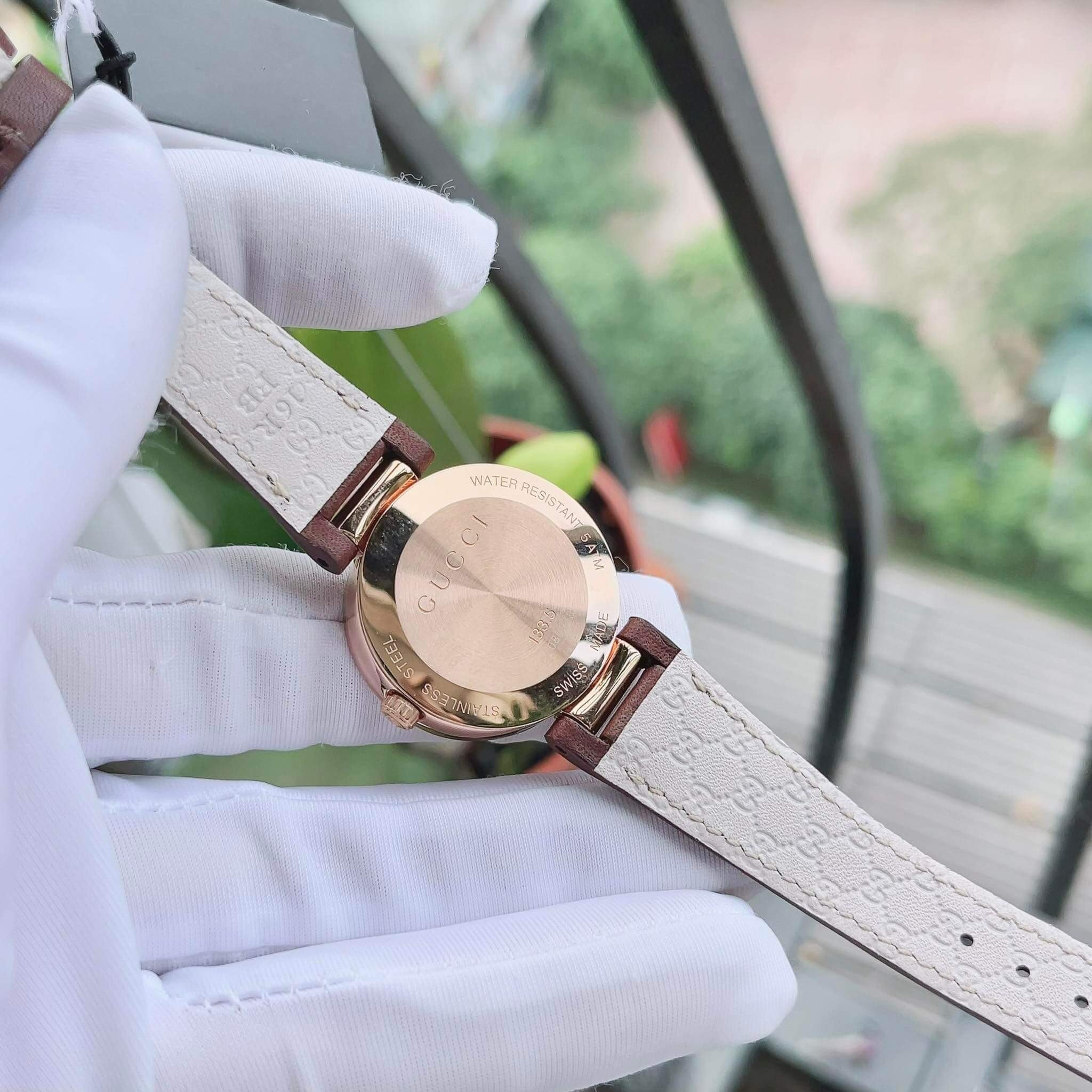 Ảnh 4 của (ĐỒNG HỒ NỮ) GUCCI INTERLOCKING YA133516 29MM