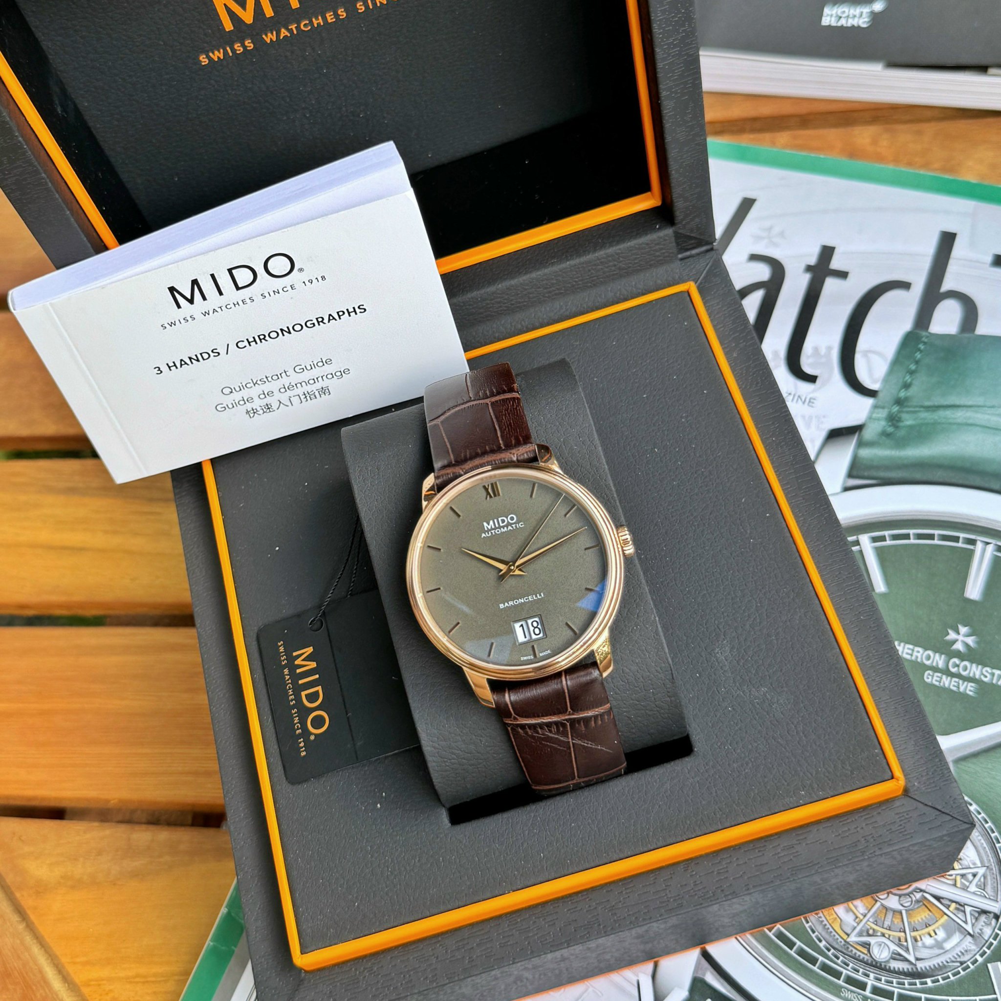 (ĐỒNG HỒ NAM) MIDO BARONCELLI BIG DATE M027.426.36.088.00 (M0274263608800) 40mm