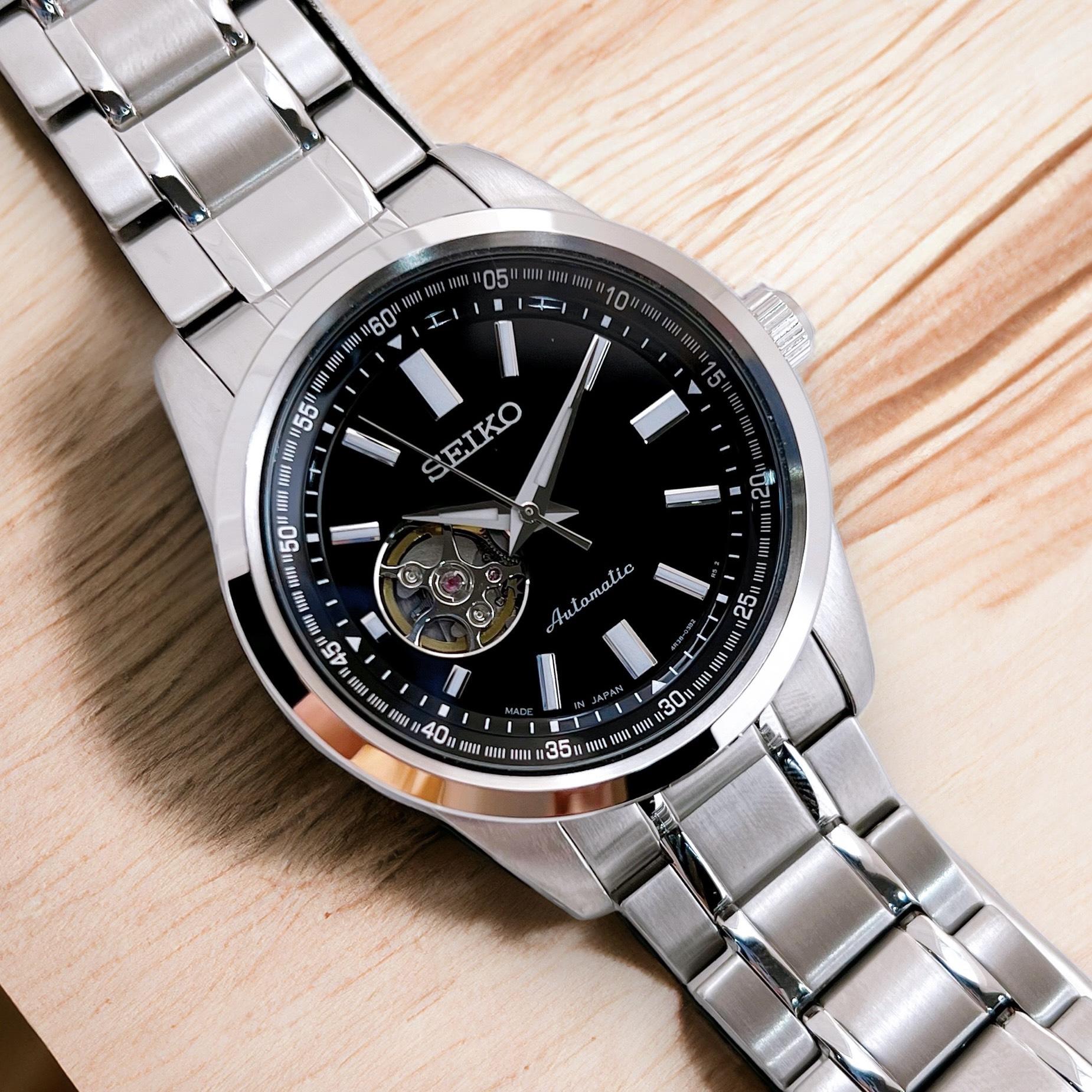Ảnh 4 của (ĐỒNG HỒ NAM) Seiko Automatic Open Heart Size 42mm