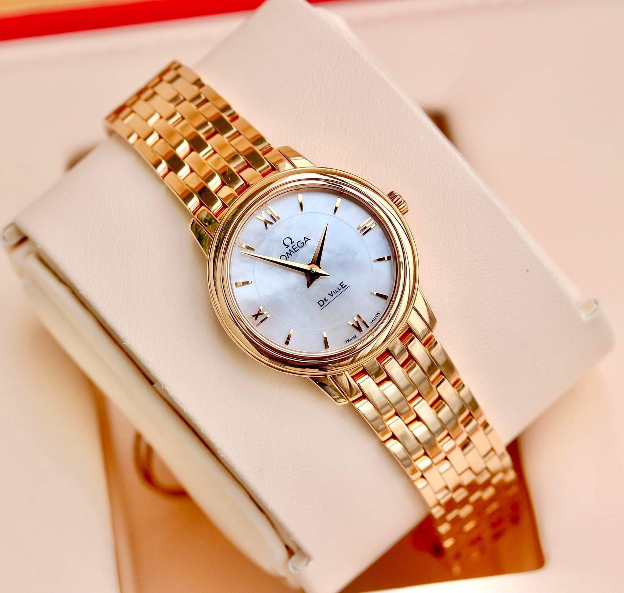(ĐỒNG HỒ NỮ) Omega De Ville Prestige Quartz 424.50.27.60.05.002, 27.4 mm