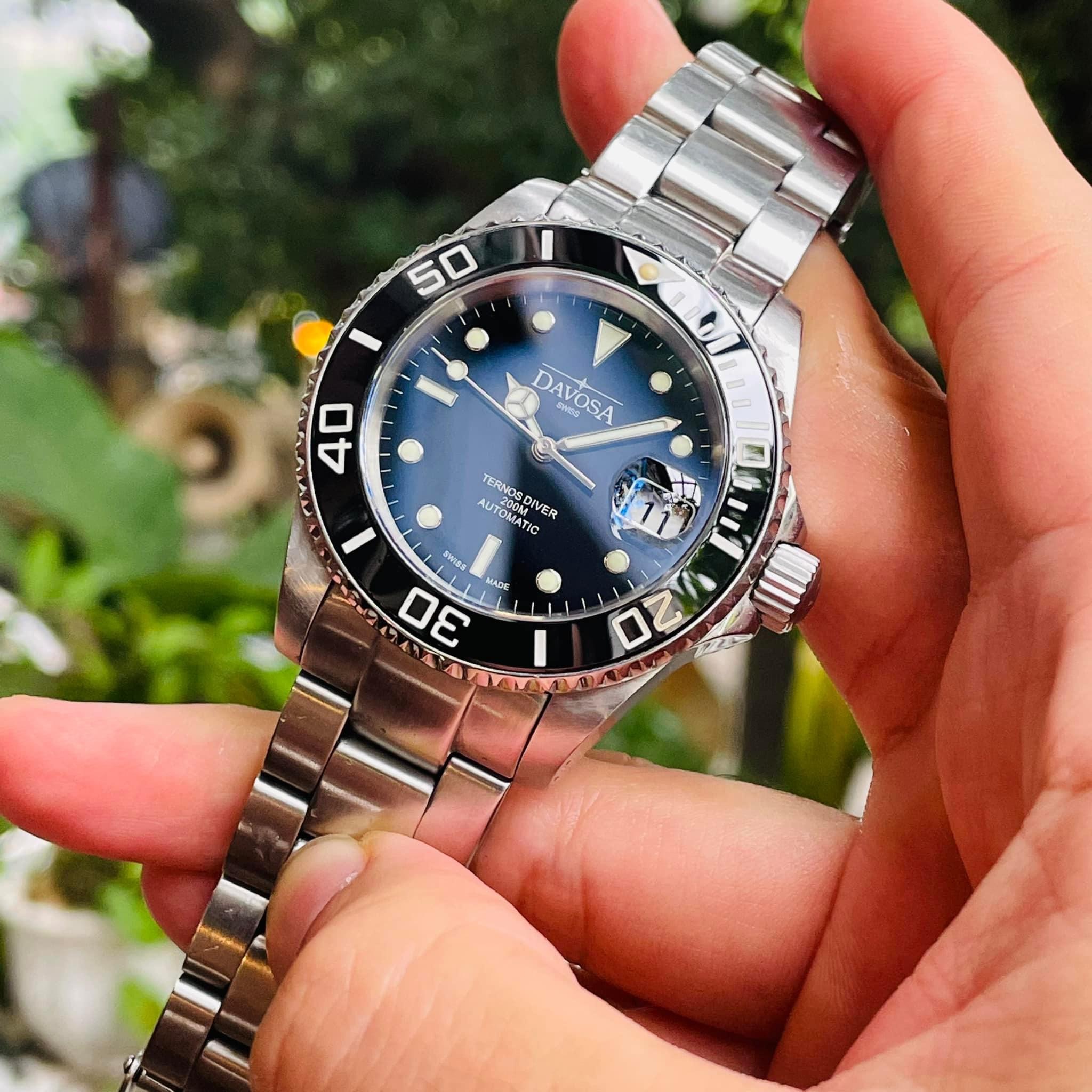 Davosa Ternos 16155550 Black Ceramic Automatic Watch