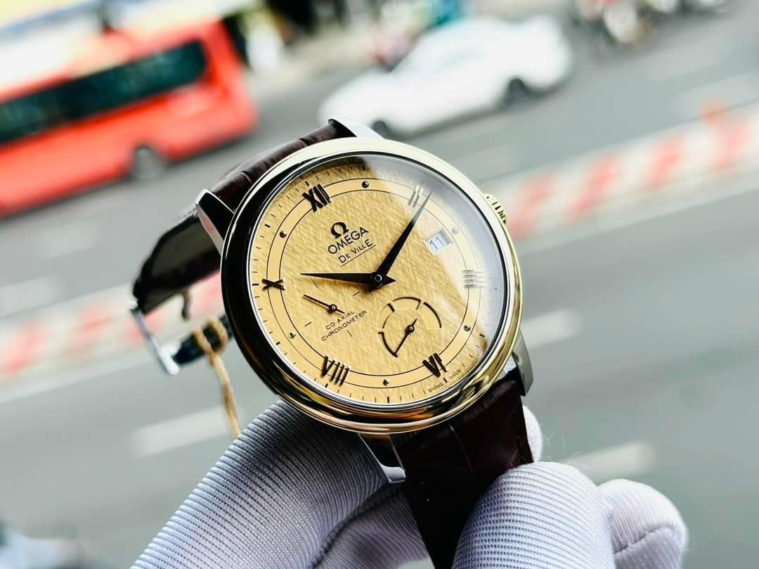 Ảnh 3 của (ĐỒNG HỒ NAM) (New) OMEGA DEVILLE PRESTIGE CO-AXIAL POWER RESERVE 424.23.40.21.08.001 42423402108001 39.5mm