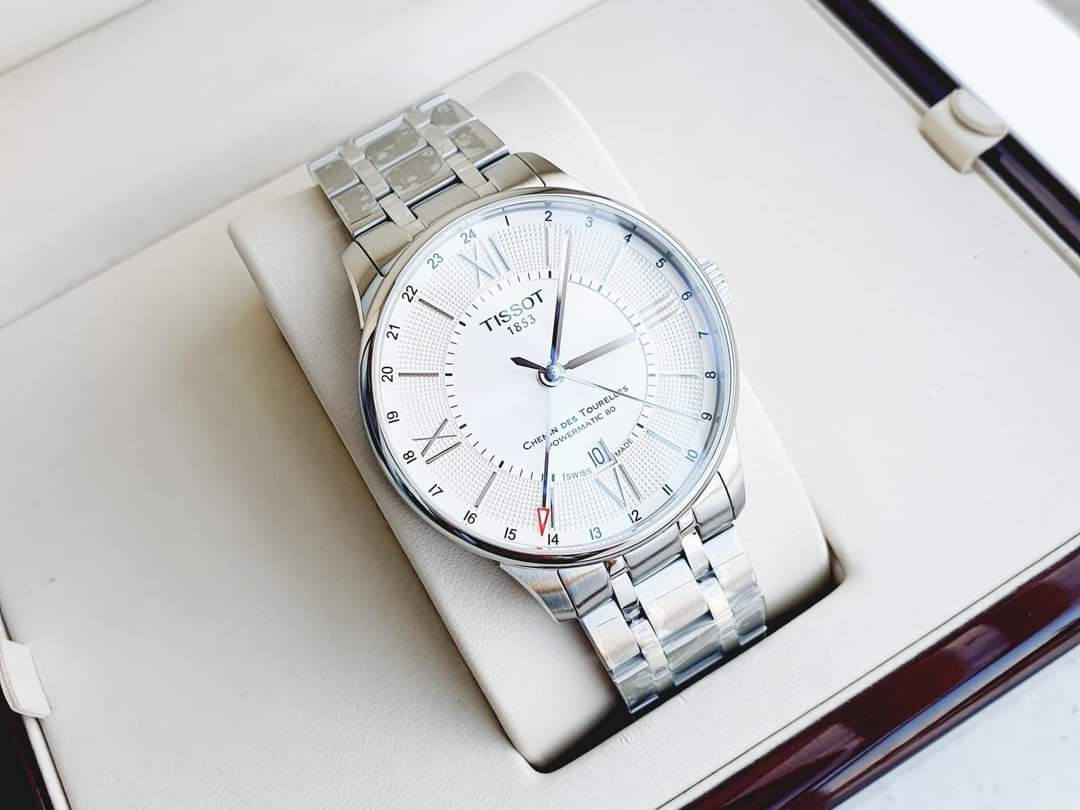 (ĐỒNG HỒ NAM) TISSOT CHEMIN DES TOURELLES POWERMATIC 80 GMT T099.429.11.038.00 (T0994291103800) 42mm