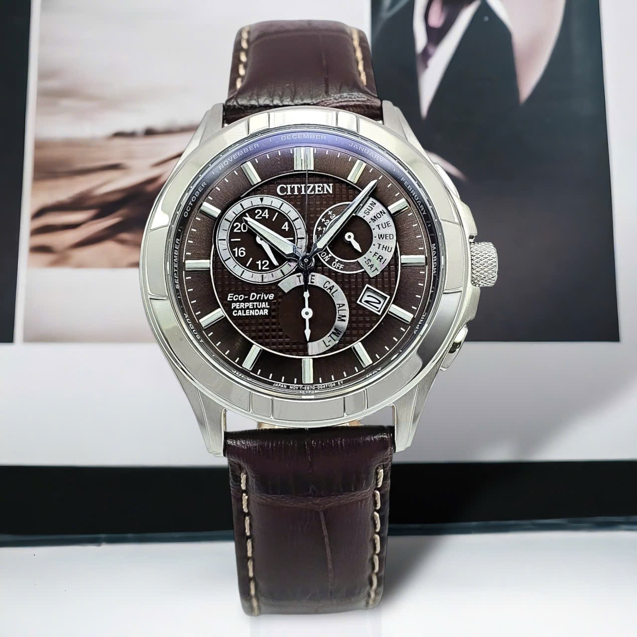 (ĐỒNG HỒ NAM) Citizen Quartz Eco-Drive Perpetual Calendar BL8160-07X ( BL816007X )