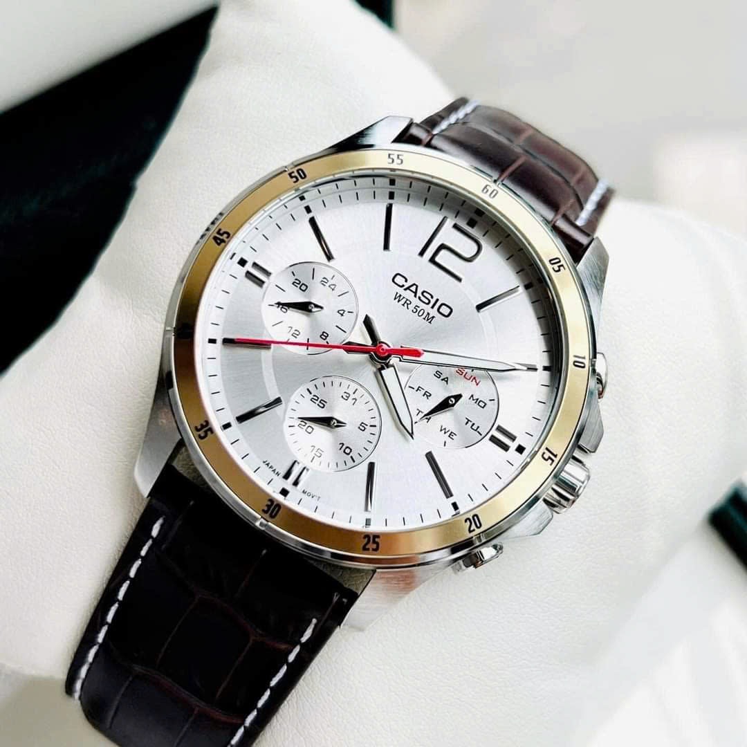 (ĐỒNG HỒ NAM) Casio MTP-1374L-7A Quartz - Kính Khoáng - Size Mặt 43.5mm