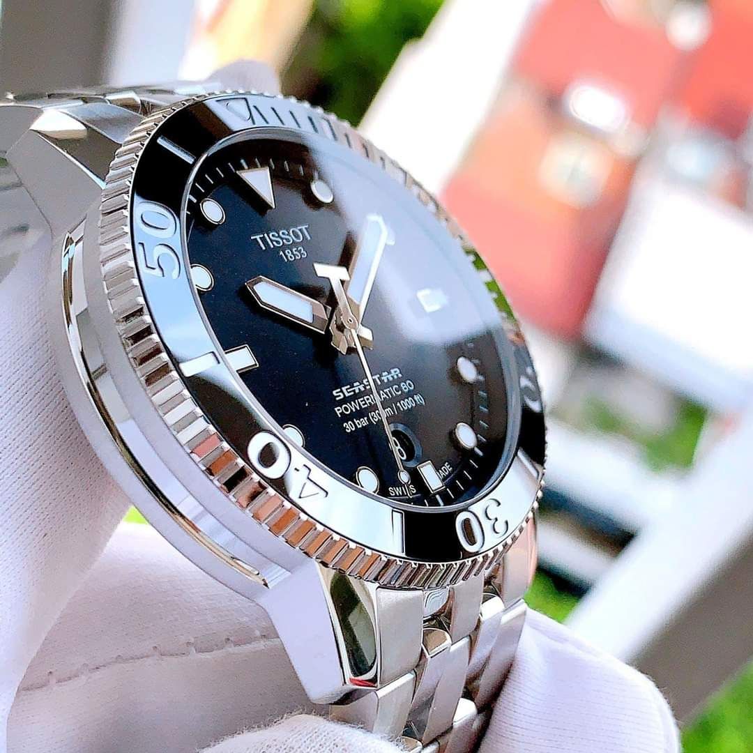 Ảnh 3 của ( ĐỒNG HỒ NAM ) Tissot Automatic T120.407.11.051.00 Seastar 1000 Powermatic 80 ( T1204071105100 )