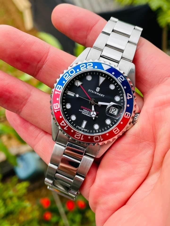 Steinhart 39mm GMT Pepsi Fullbox đẹp chất ngất