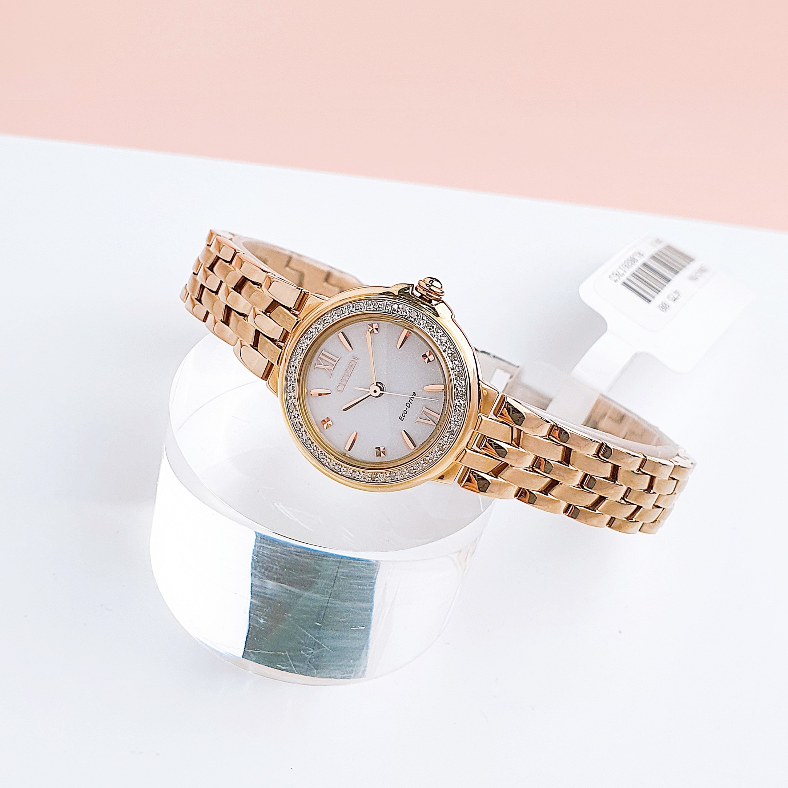 Ảnh 2 của ĐỒNG HỒ NỮ Citizen Silhouette Diamond Rose Gold Women's Watch EM0443-59A