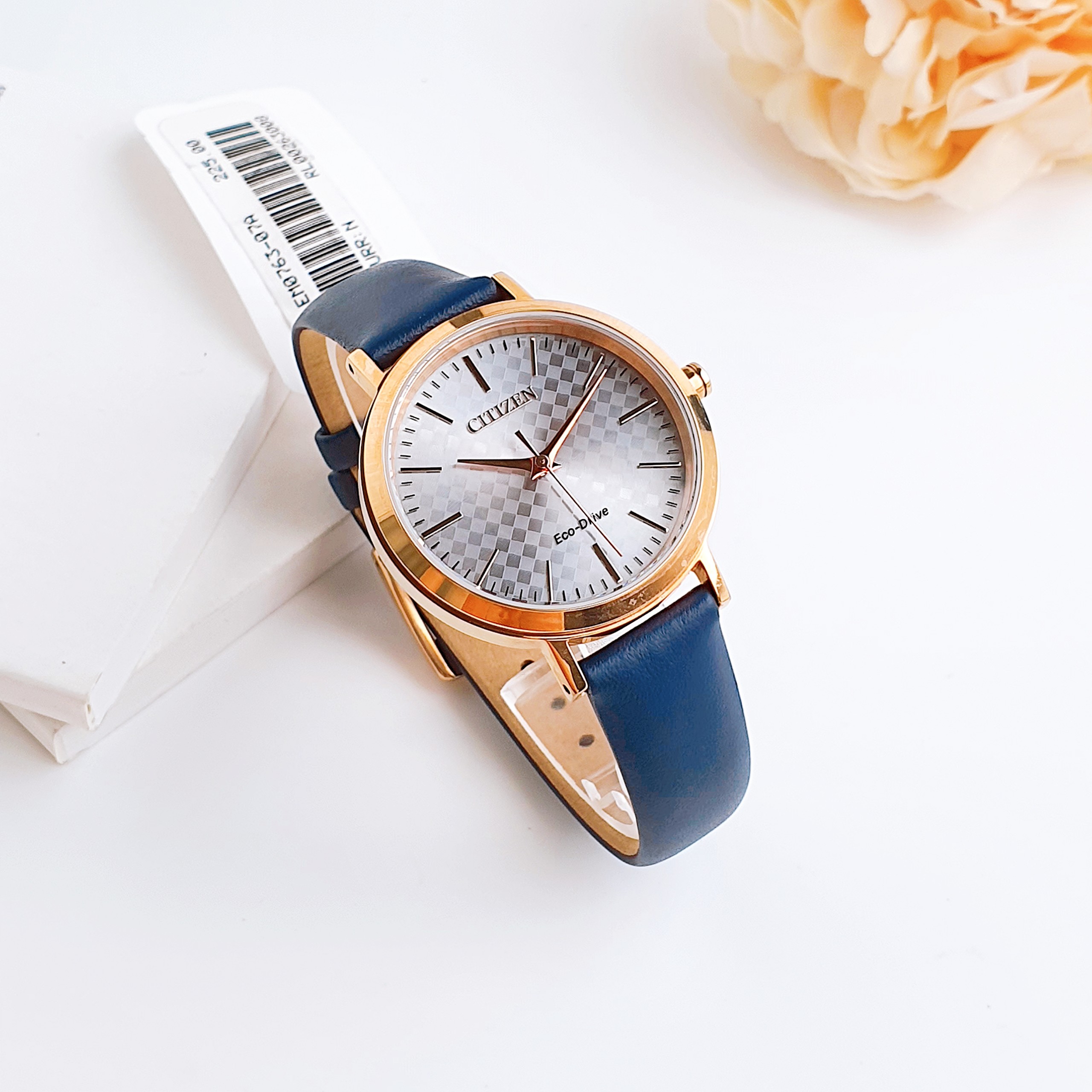 Ảnh 2 của (ĐỒNG HỒ NỮ) Citizen LTR Drive Watch EM0763-07A (Mix kèm dây da trắng) 36mm