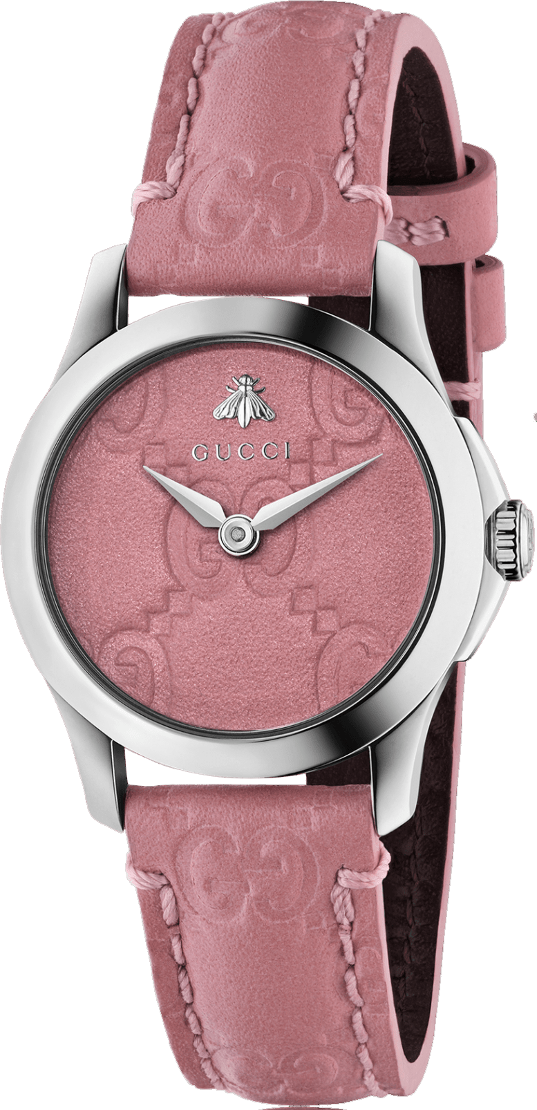 ĐỒNG HỒ NỮ GUCCI YA126578 G-Timeless Candy Pink Bee Motif Dial 27mm