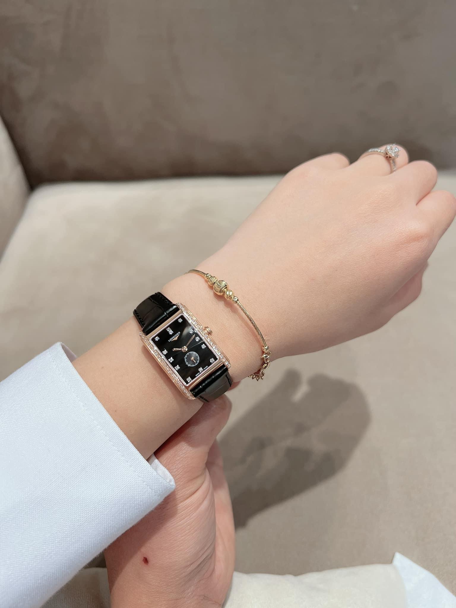 Ảnh 3 của (ĐỒNG HỒ NỮ) (NEW) LONGINES Dolce Vita 18K Gold – full Diamond L5.255.9.57.0 L52559570 ~ 30mm tròn