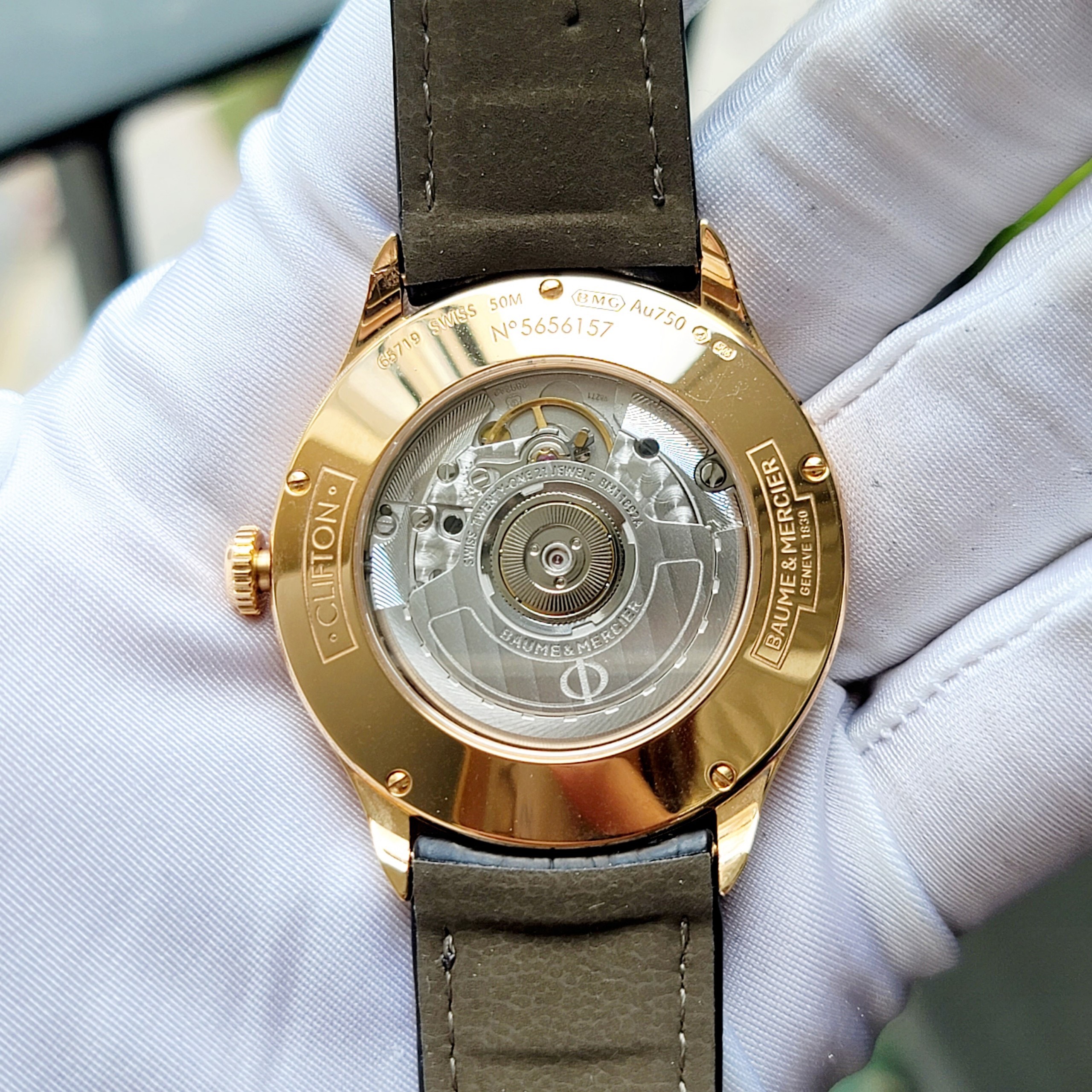 Ảnh 5 của ĐỒNG HỒ BAUME ET MERCIER CLIFTON AUTOMATIC 18K ROSE GOLD MOA10059